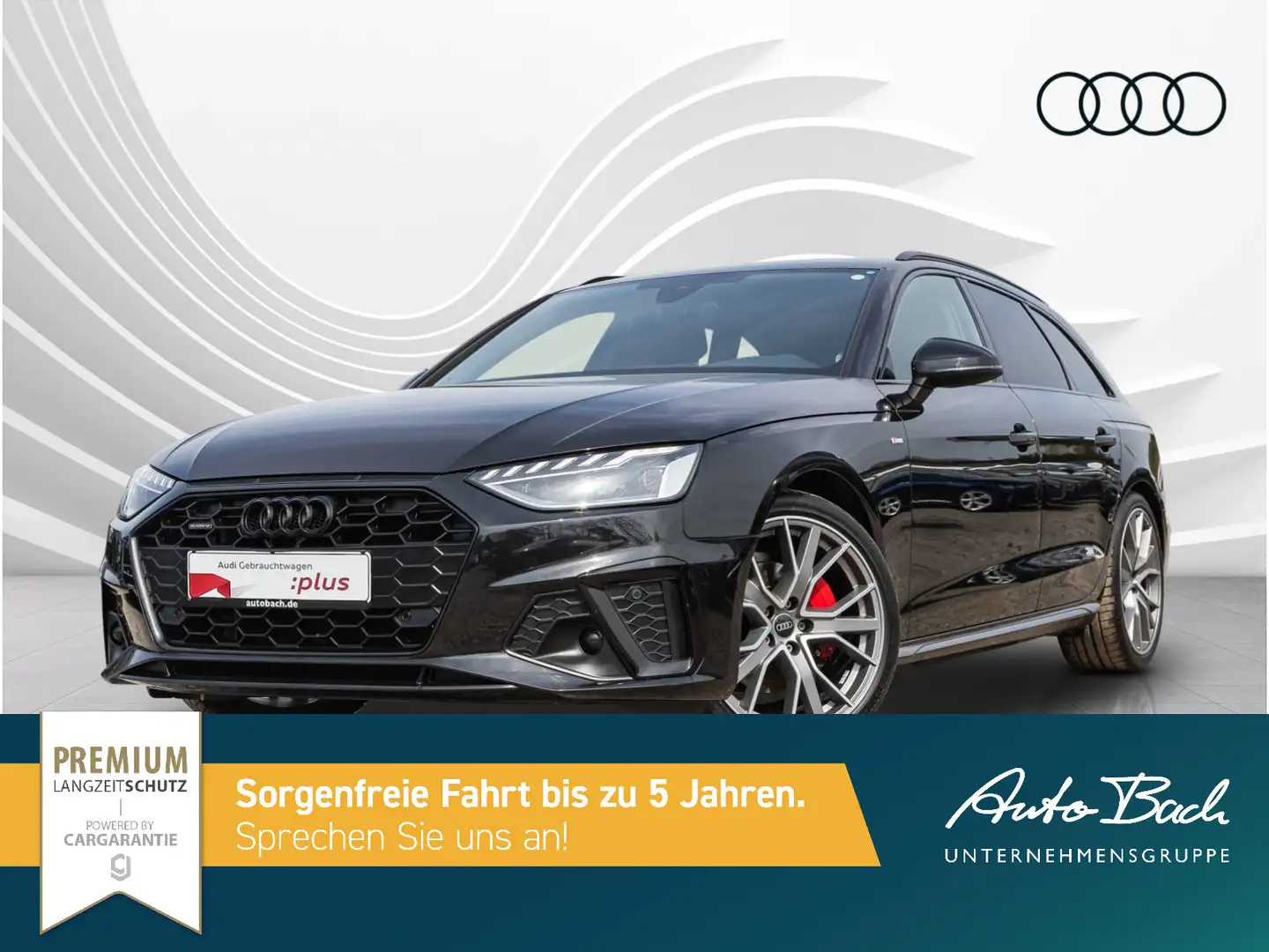 Audi A4 S line competition 40TDI qu Stronic Nav Schwarz - 2