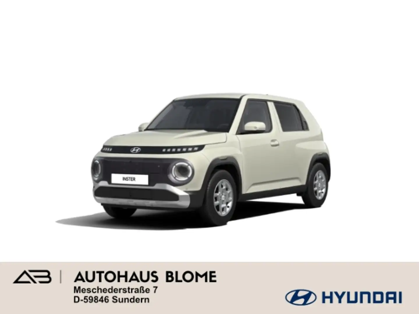 Hyundai Inster 49 kWh TREND MY26, Effizienz-Paket, Navi, Kamera, Weiß - 1
