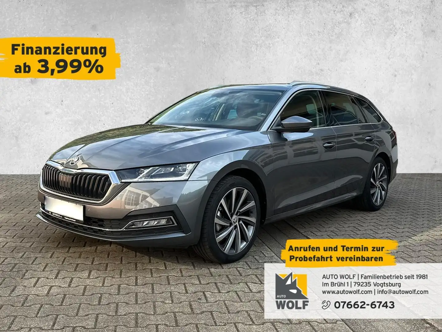 Skoda Octavia IV Style 1.5  eTSI DSG*Navi*ACC*Panorama Grau - 1