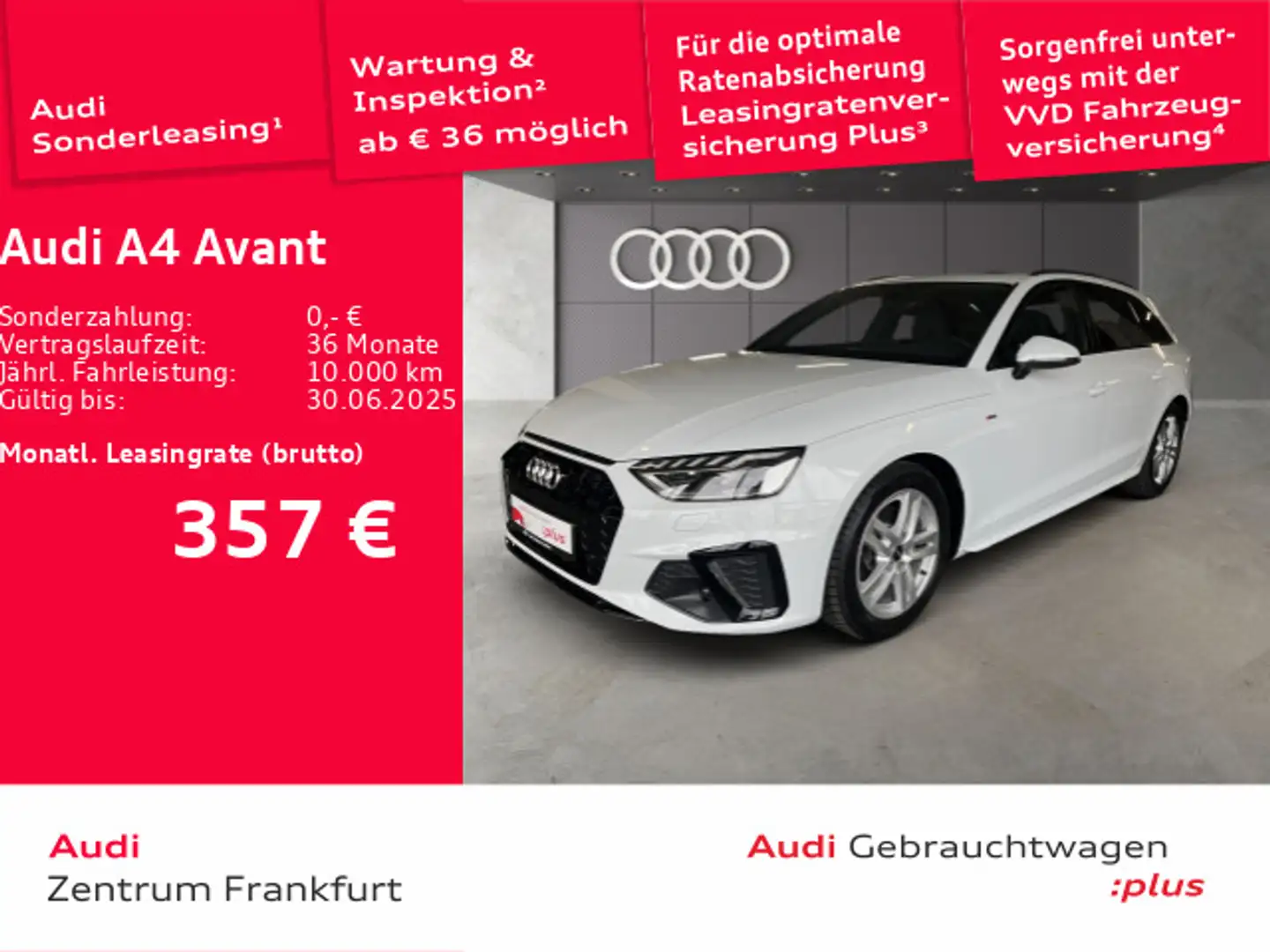 Audi A4 35 TFSI S tronic S line LED VC Panorama Weiß - 1