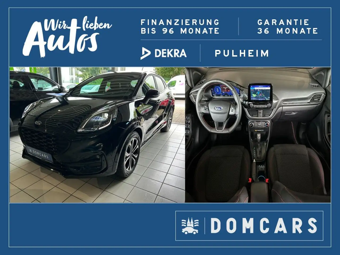 Ford Puma ST-Line/VIRTUAL/GARANTIE/AUTOMATIK/KAMERA/ Schwarz - 1