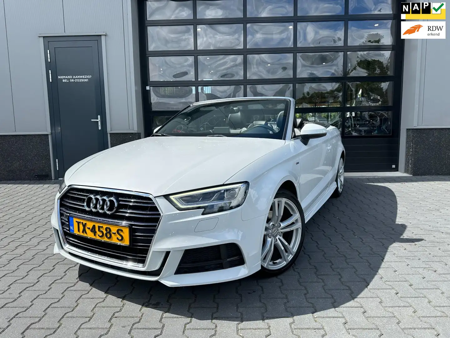 Audi A3 Cabriolet 35 TFSI CoD Sport S-LINE Edition automaa Wit - 1