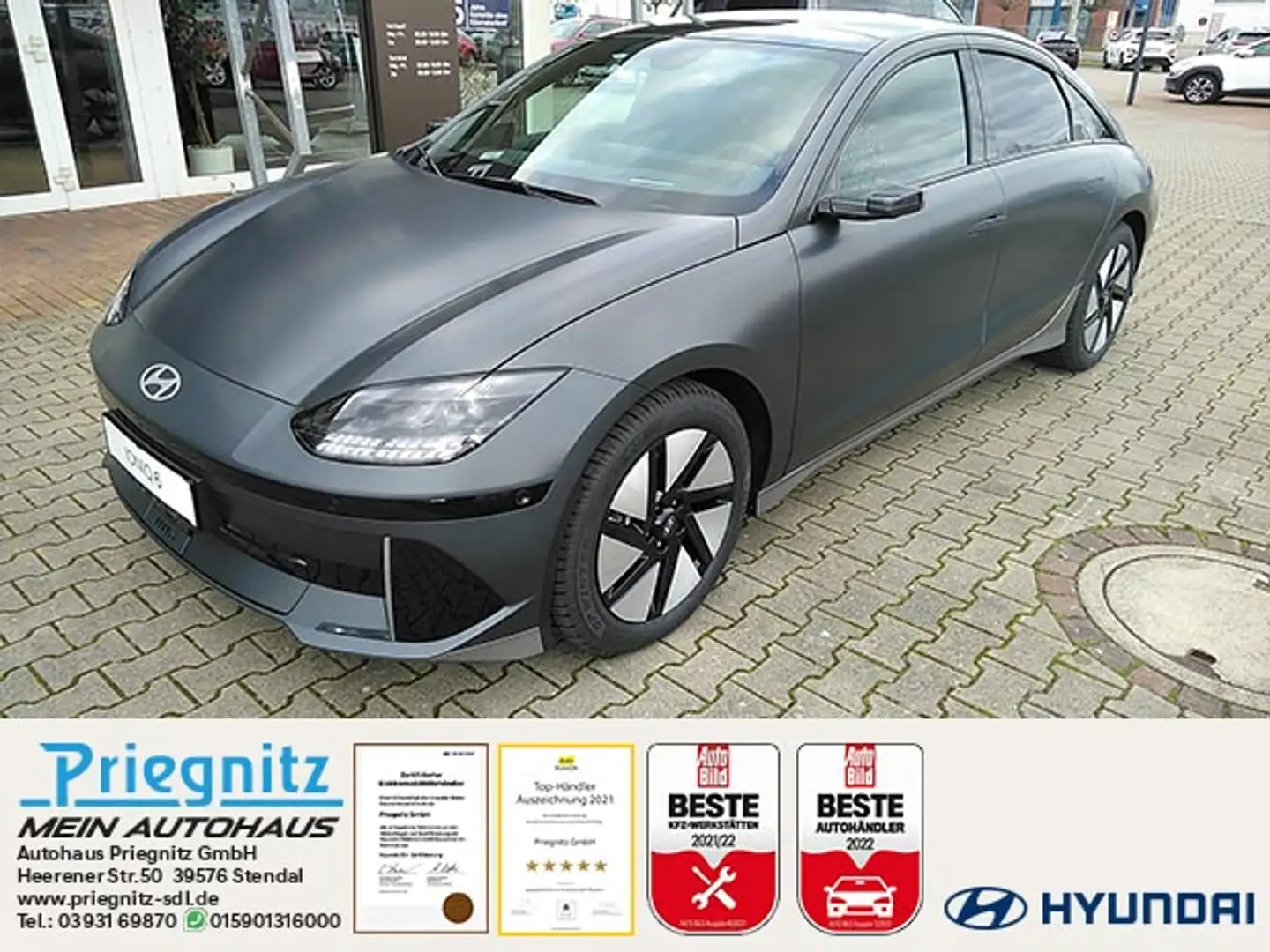 Hyundai IONIQ 6 77,4kWh Batt UNIQ-Paket Gris - 1