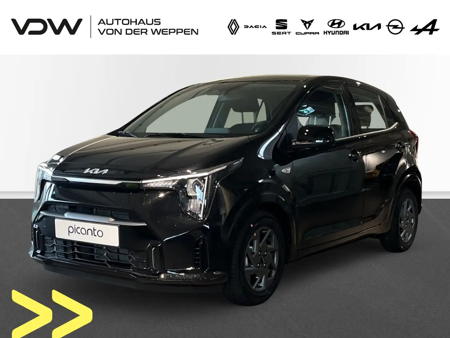 Kia Picanto Vision PE2 1.0 MT (Benzin) 63 PS Klima Navi Zwart - 1