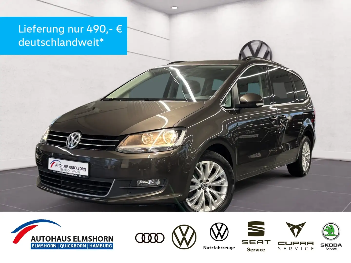 Volkswagen Sharan Comfortline 1.4 TSI 7SITZE PANO NAVI KAMERA Brun - 1