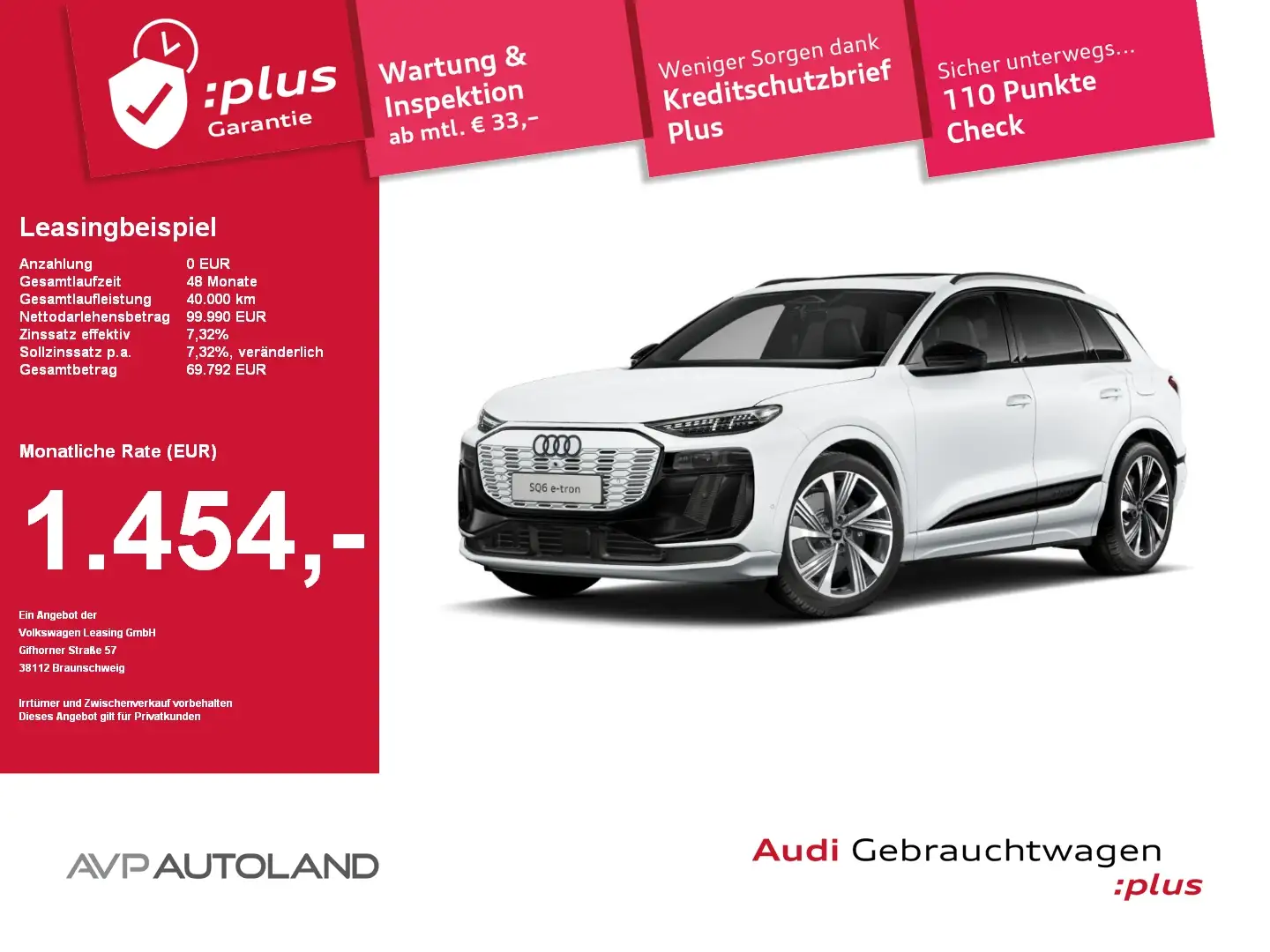 Audi SQ6 e-tron 360 kW Weiß - 1