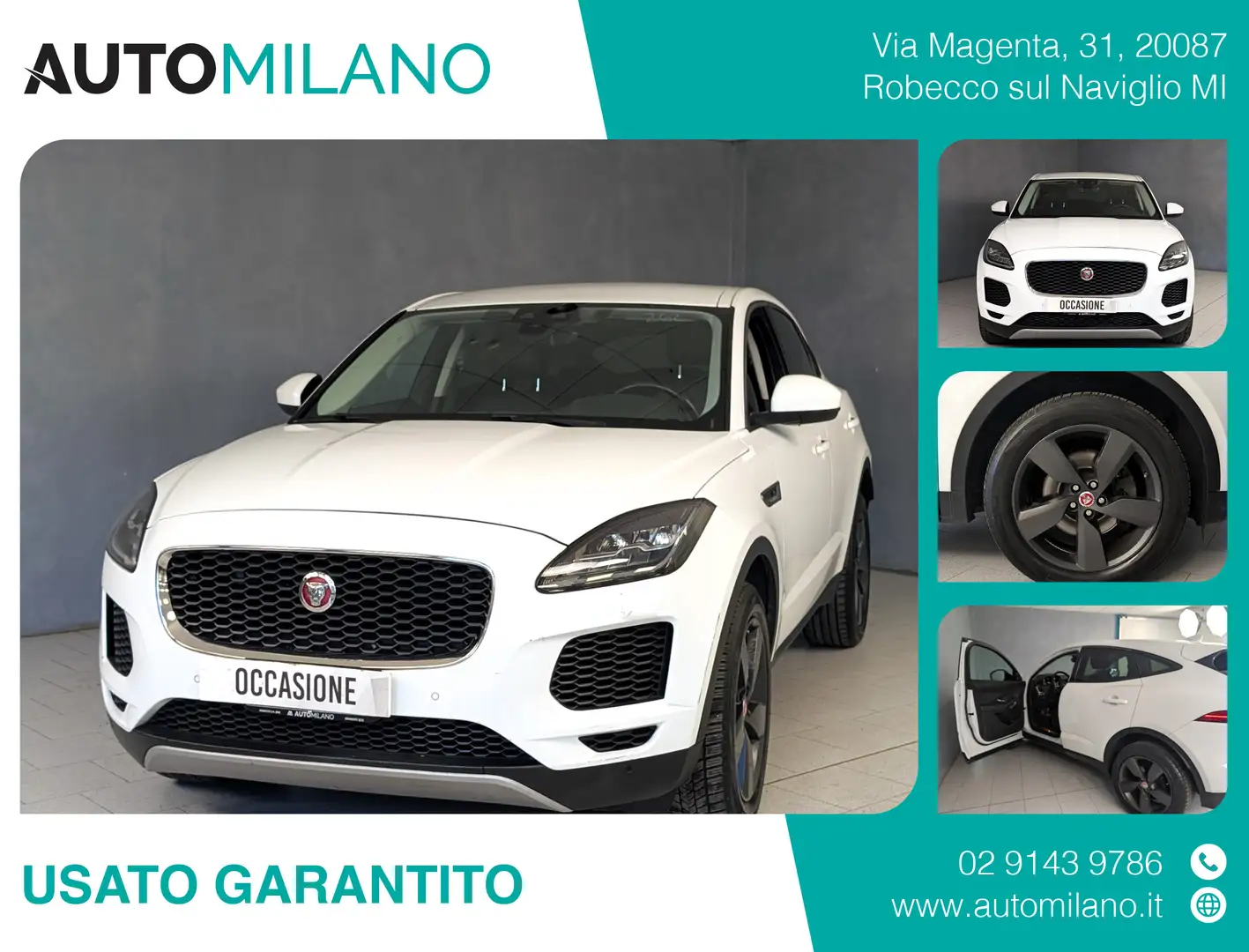 Jaguar E-Pace 2.0D I4 AWD 150CV AUTO R-DYNAMIC SE Blanc - 1