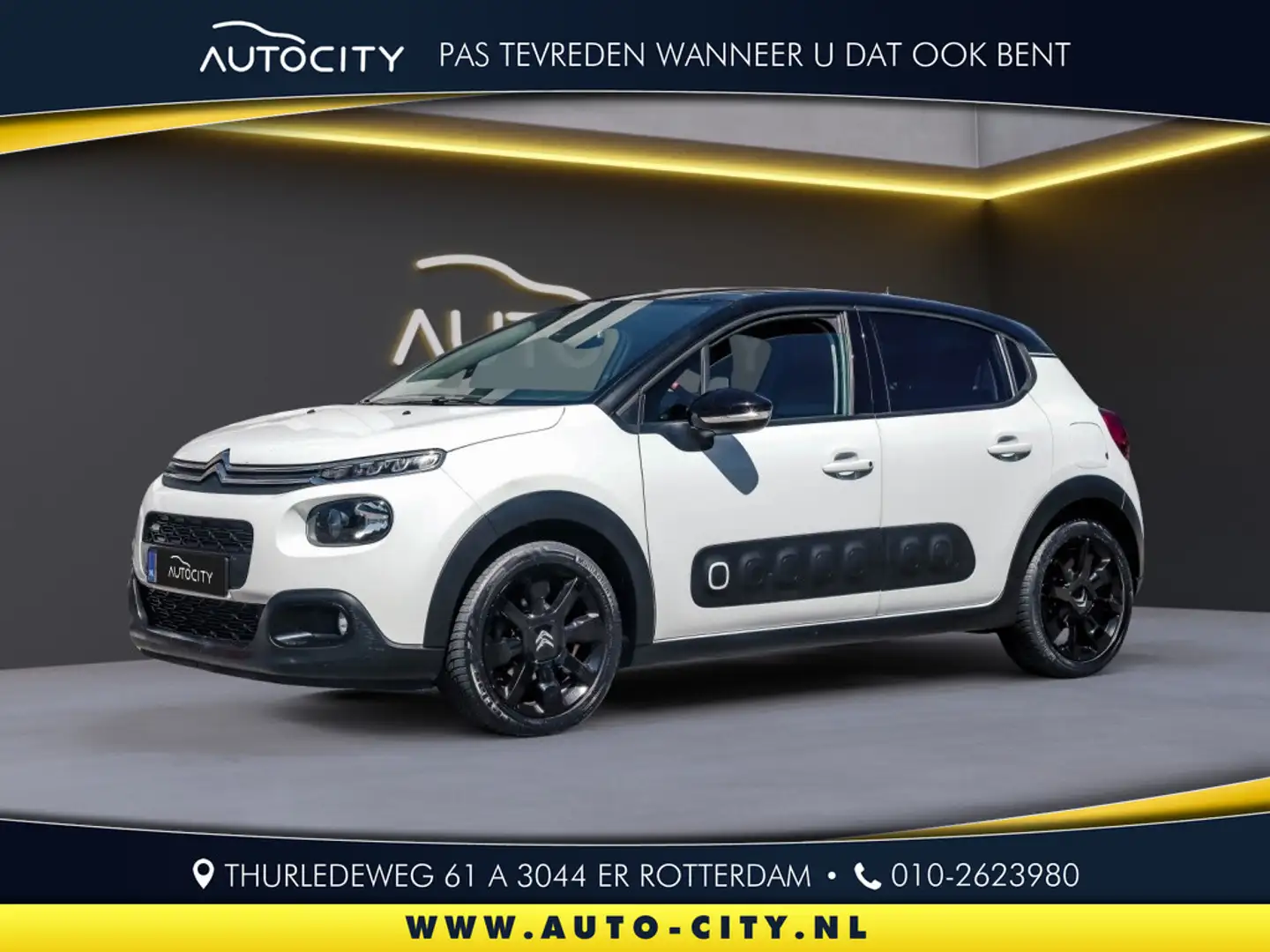 Citroen C3 1.2 PT S&S Shine Airco l Camera l Navi l Cruise l Weiß - 1
