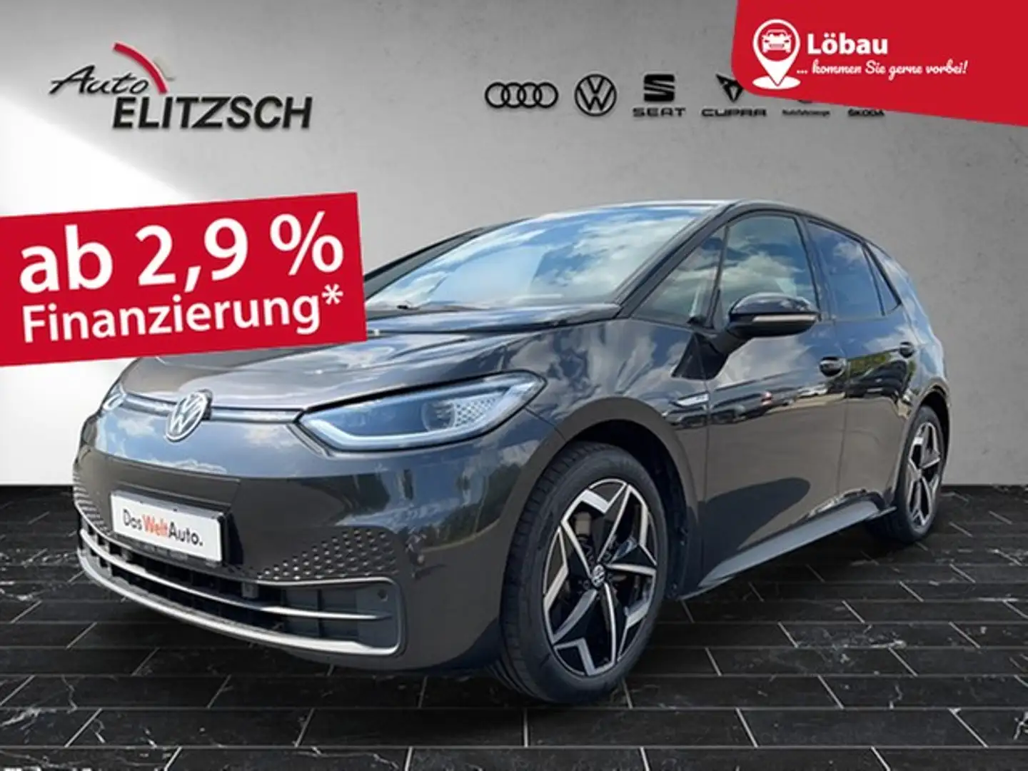 Volkswagen ID.3 Pro Performance Matrix Navi Pano HUD ACC RFK WP... Grau - 1