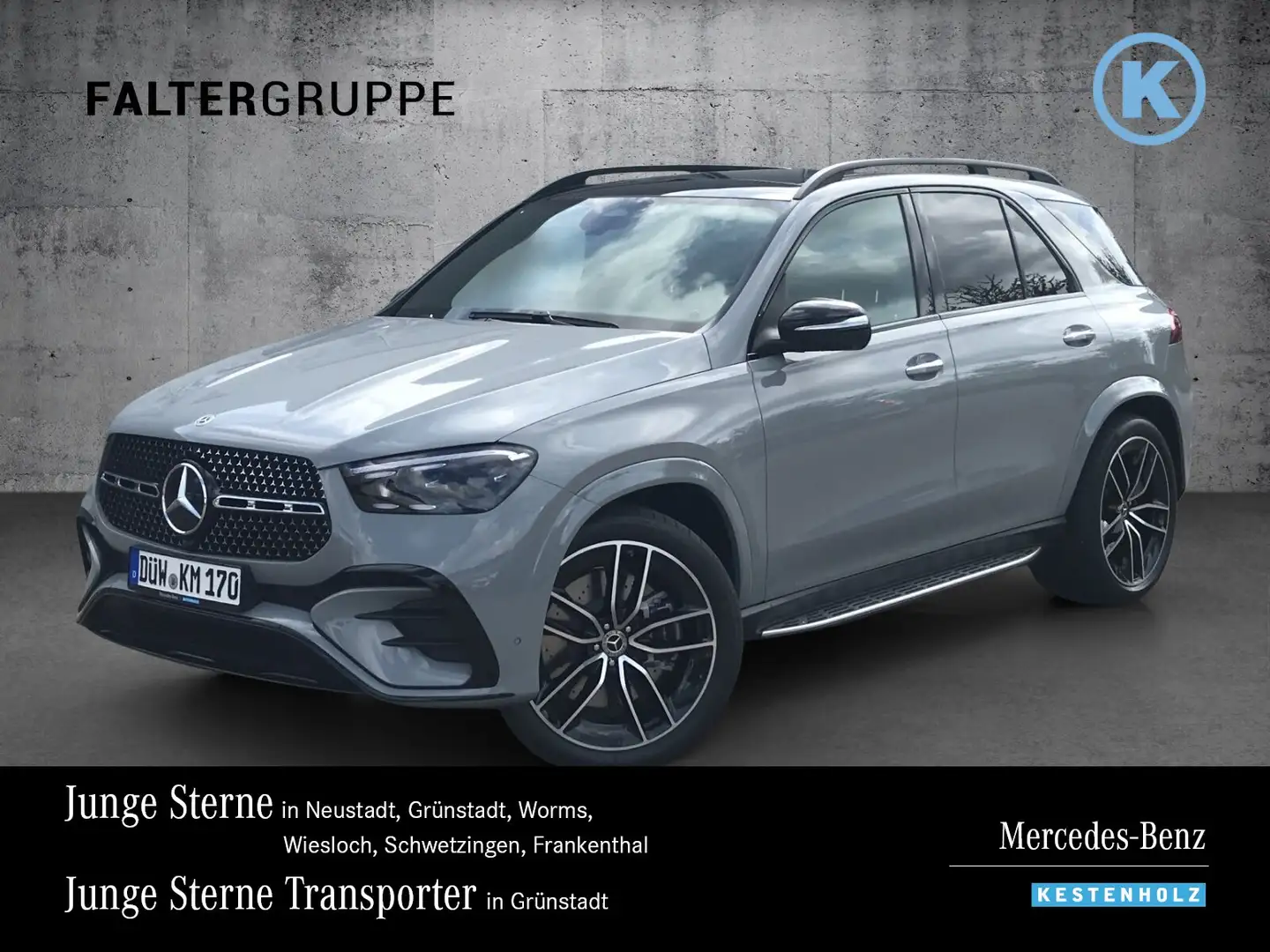 Mercedes-Benz GLE 450 GLE 450 d 4M AMG+NIGHT+22+AHK+HUD+PANO+360+STAND Grau - 1