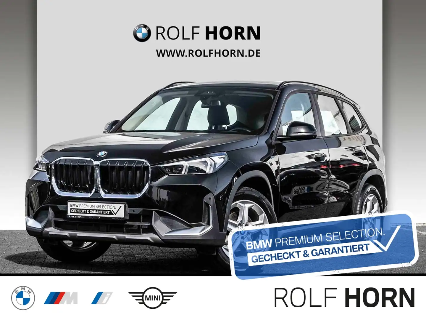 BMW X1 xDrive20d Navi Headup LED RKam Sitzhzg. Klima Zwart - 1