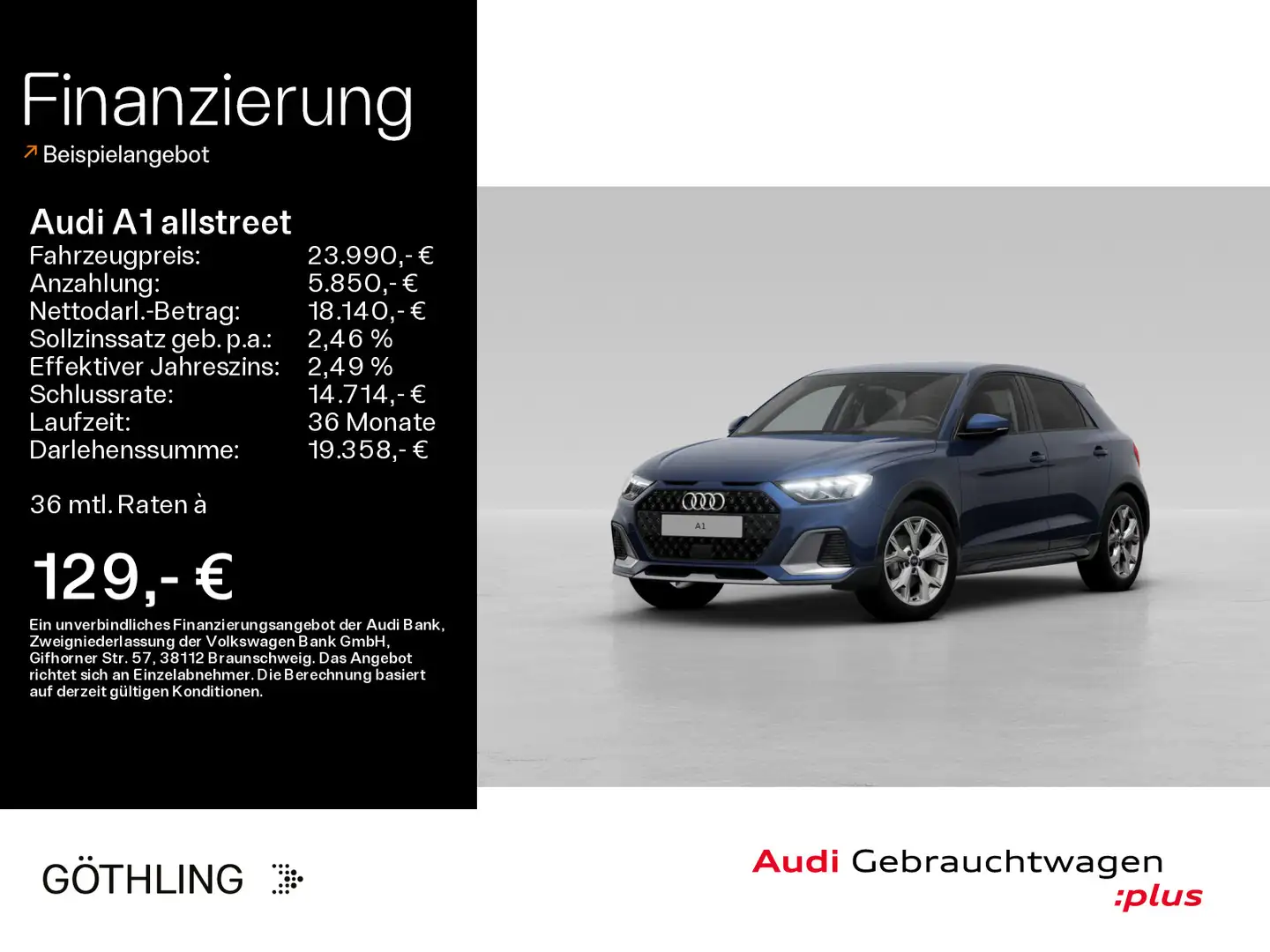 Audi A1 30 TFSI*LED*Virtual*Smartphone Inte Blau - 1