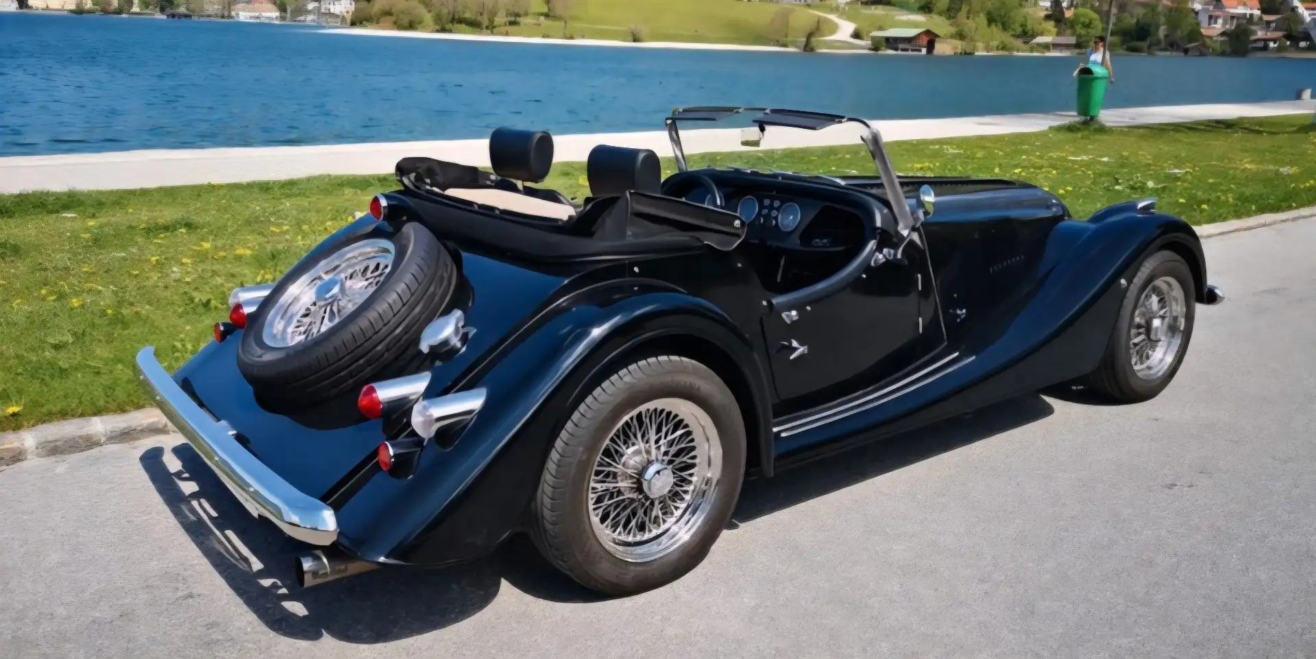 Morgan Plus 4 2.0l. * Top gepflegt aus Sammlerhand * nur 8240 km Schwarz - 2