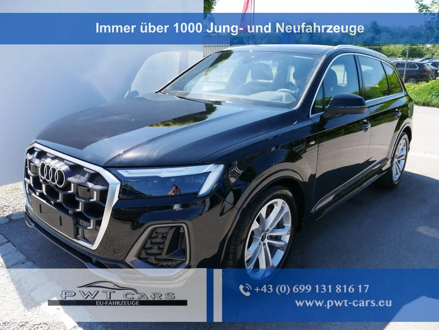 Audi Q7 S line 45 TDI*4X4*AHK*LED*7-SITZE*20 ZOLL*PANO*... Schwarz - 1
