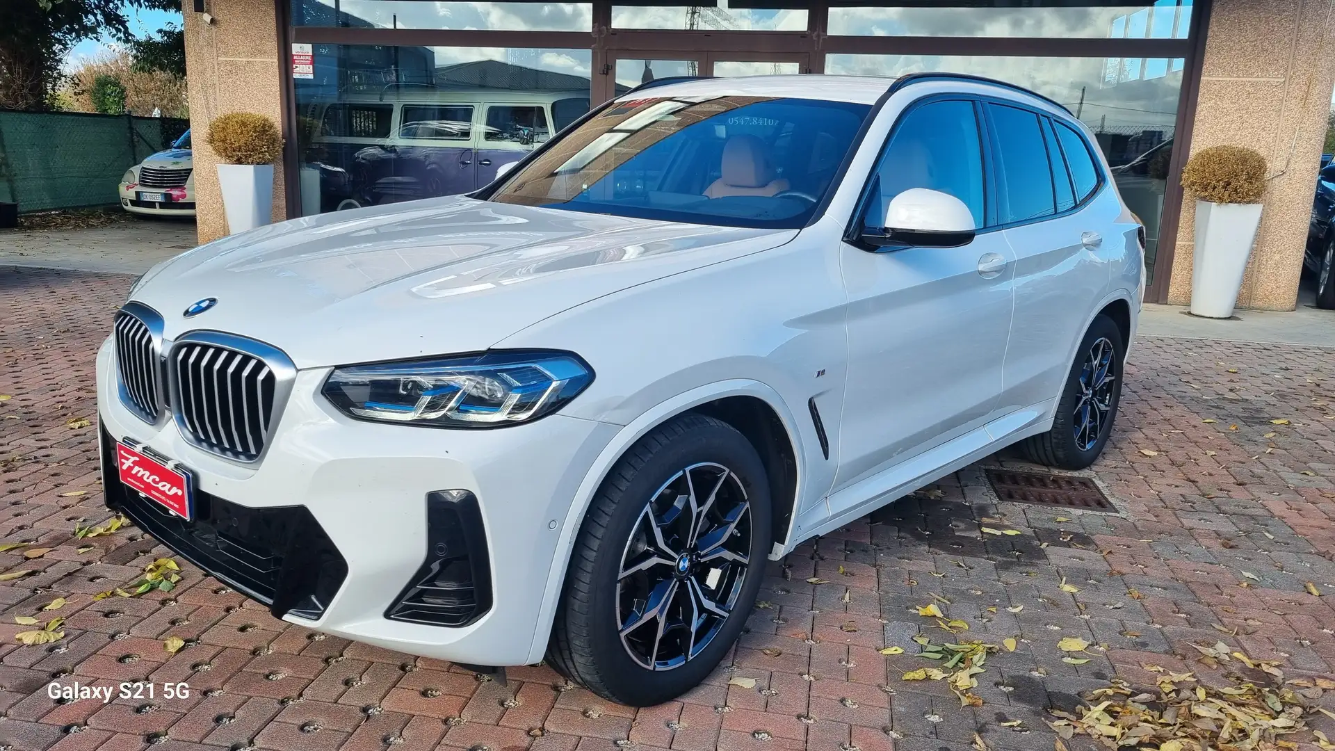 BMW X3 X3 xdrive20d mhev 48V Msport auto Weiß - 1