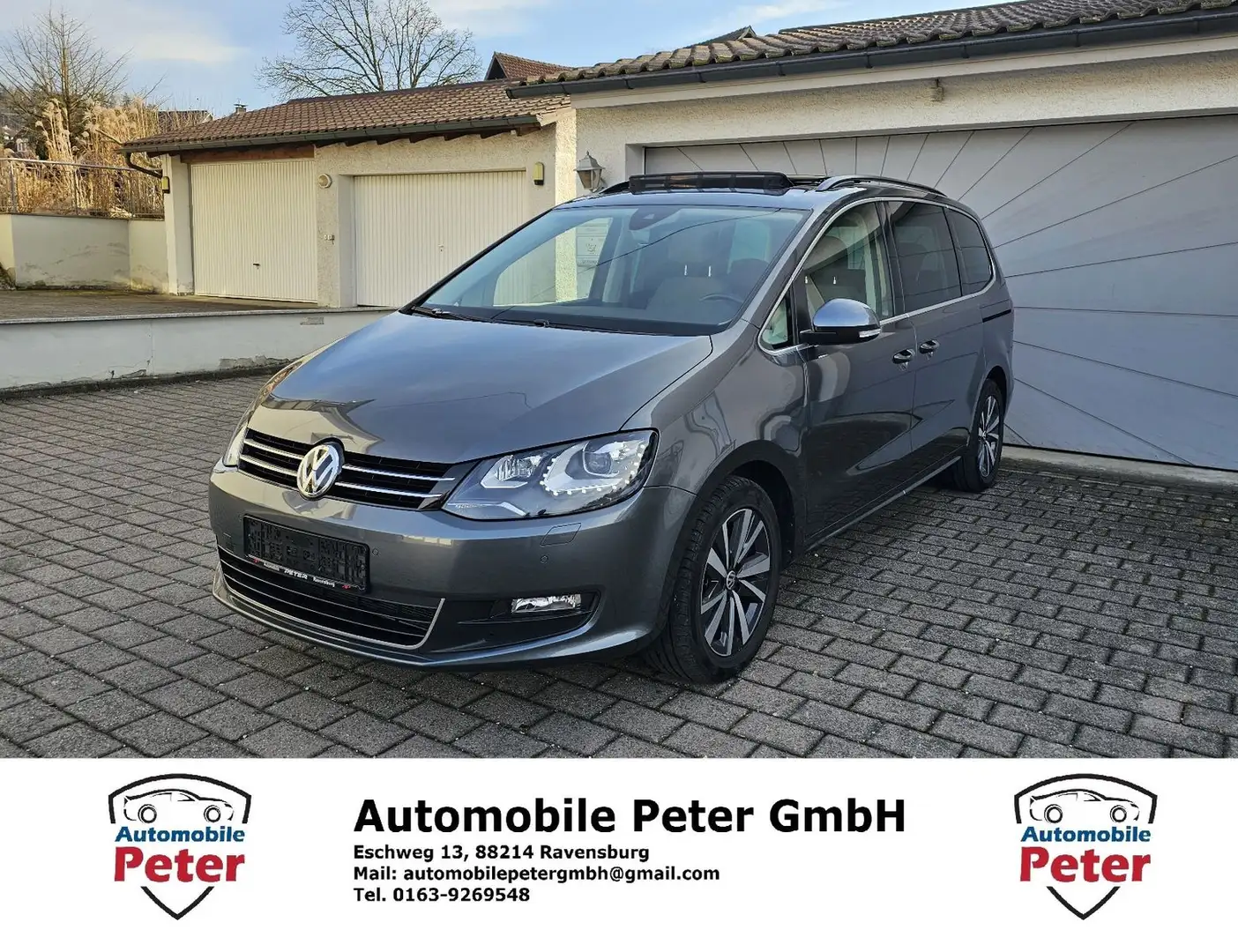 Volkswagen Sharan Comfortline Pano ACC 7-S Kamera Standhzg Gris - 1