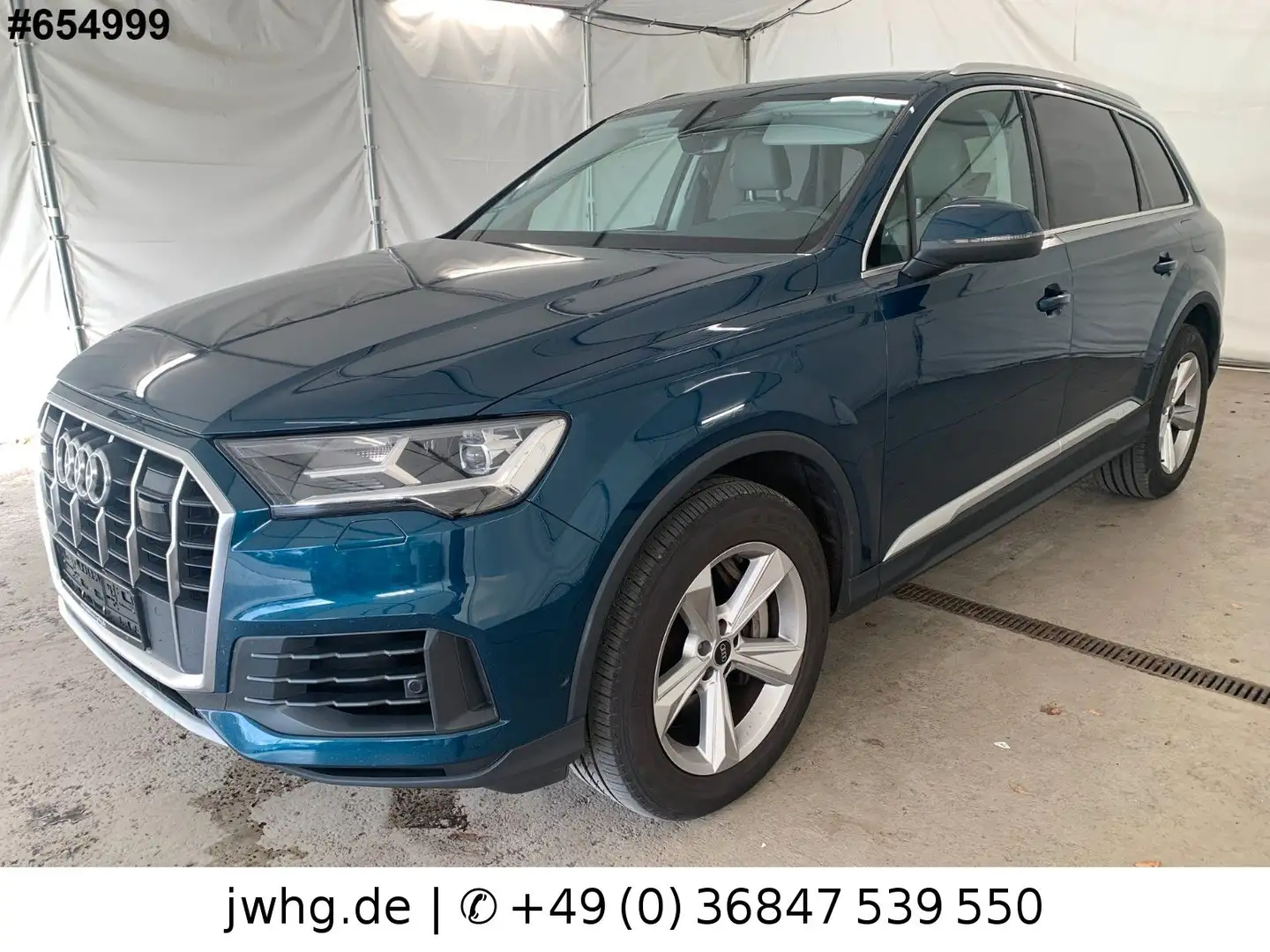Audi Q7 55 e quattro VirtCockp ACC Navi 19" Kam Leder Blau - 1