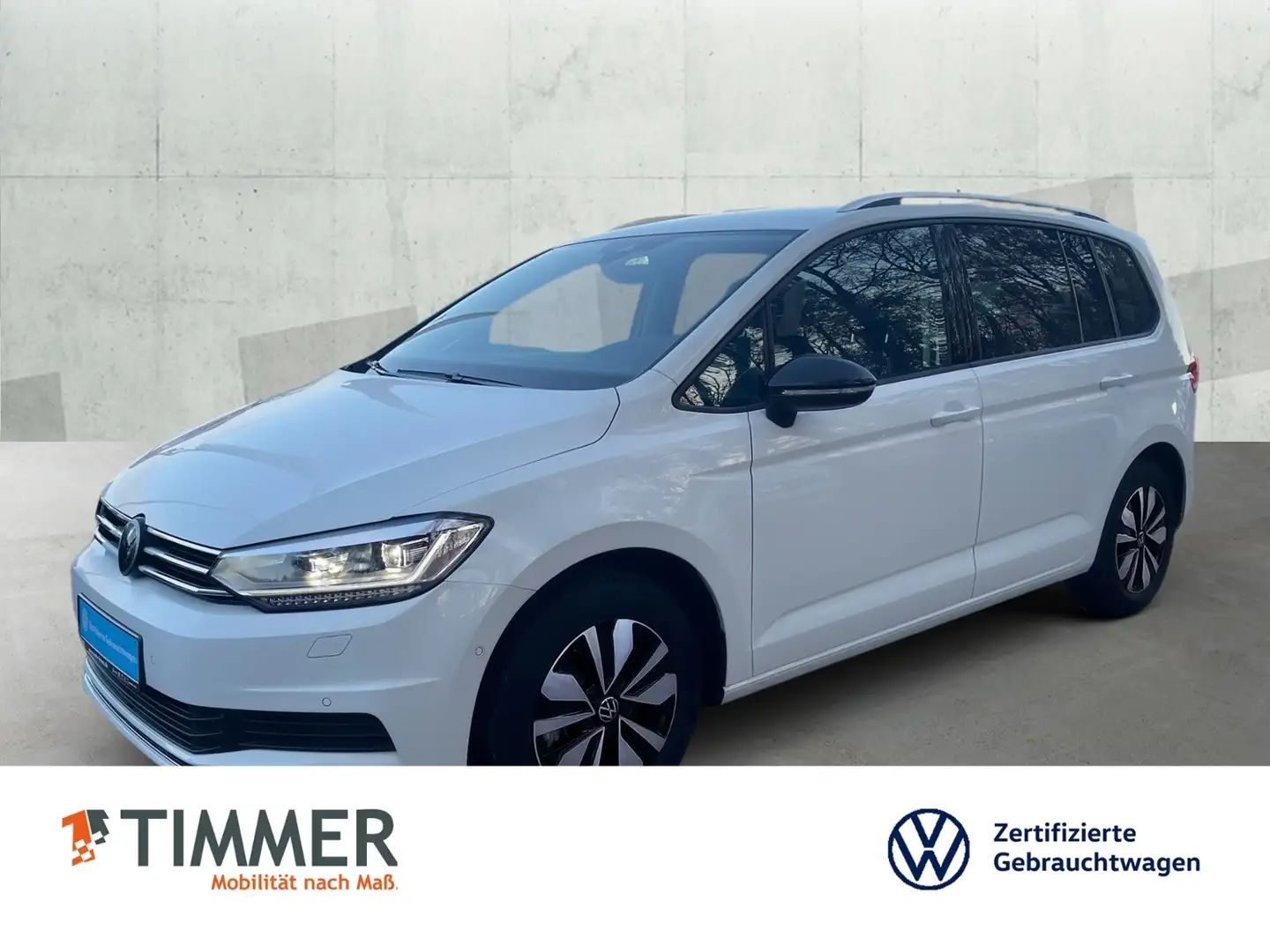 Volkswagen Touran 1.5 TSI DSG GOAL +7-SITZ +AHK +IQ-LIGHT +ACC +VIR Weiß - 1