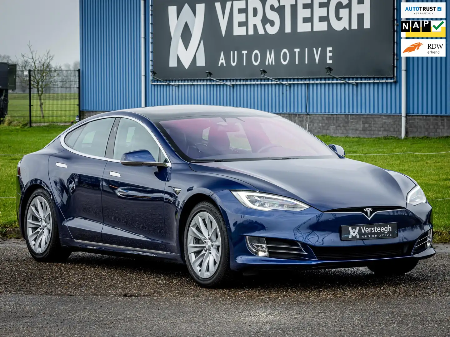 Tesla Model S 75D Base|Autopilot|Luchtvering|Panoramadak Bleu - 1