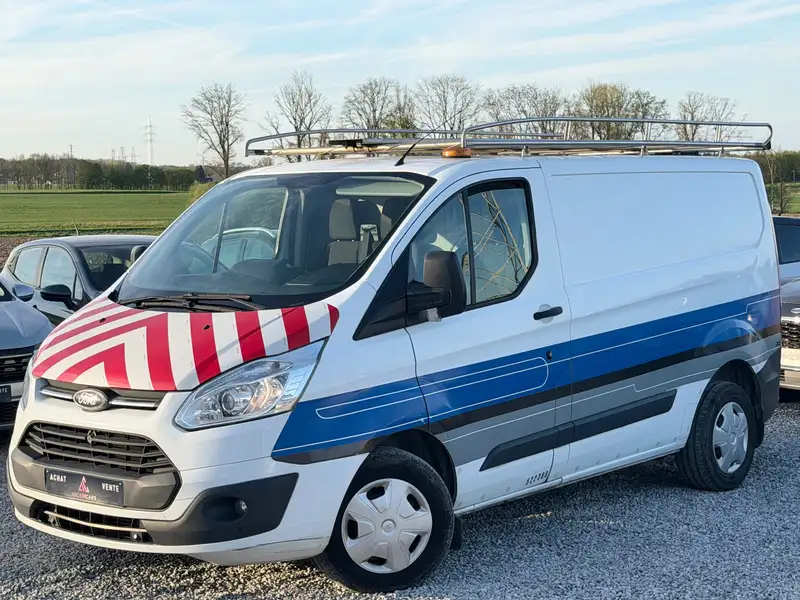 Ford Transit Custom 3 PLACES - AIR CO - ATT REMORQUE - GALERIE DE TOIT - CARNET COMPLET - TVAC