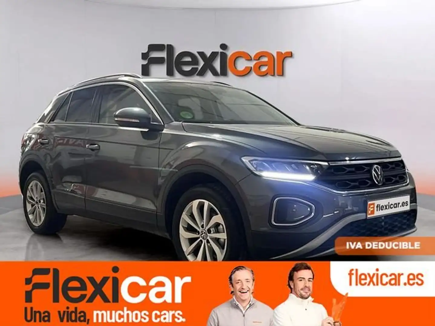 Volkswagen T-Roc 1.0 TSI Más 85kW Gris - 1