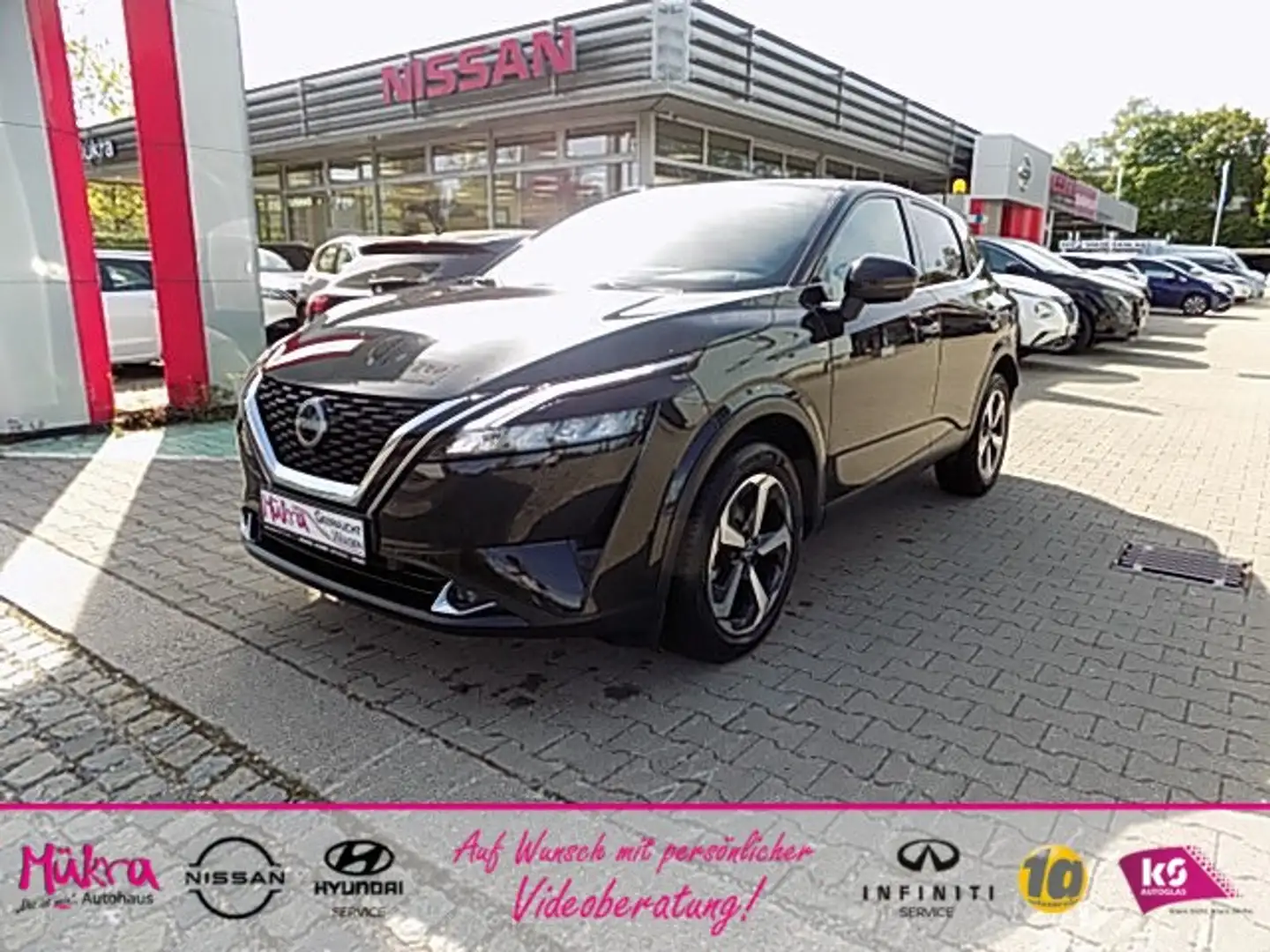 Nissan Qashqai N-Connecta 1.3 DIG-T MHEV 158PS AT Klima Navi Zwart - 1