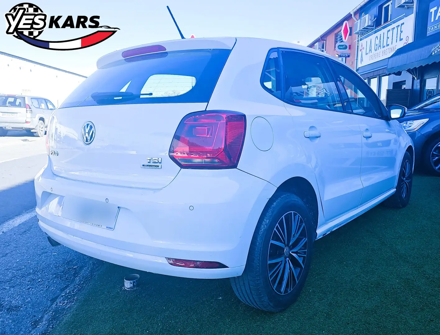 Volkswagen Polo 1.2+TSI+90+BMT+Confortline Blanc - 2