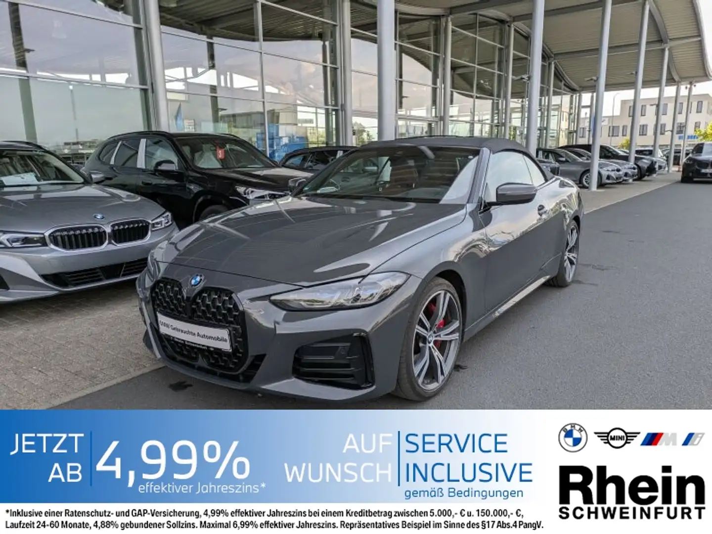 BMW 440 Mi xDrive Cabrio M Sport Laser. Nackenwärmer. Grau - 1