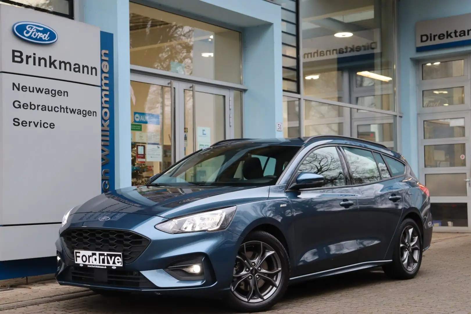 Ford Focus Turnier 1.0EcoBoost MHEV ST-Line+LED+RFK Blau - 1