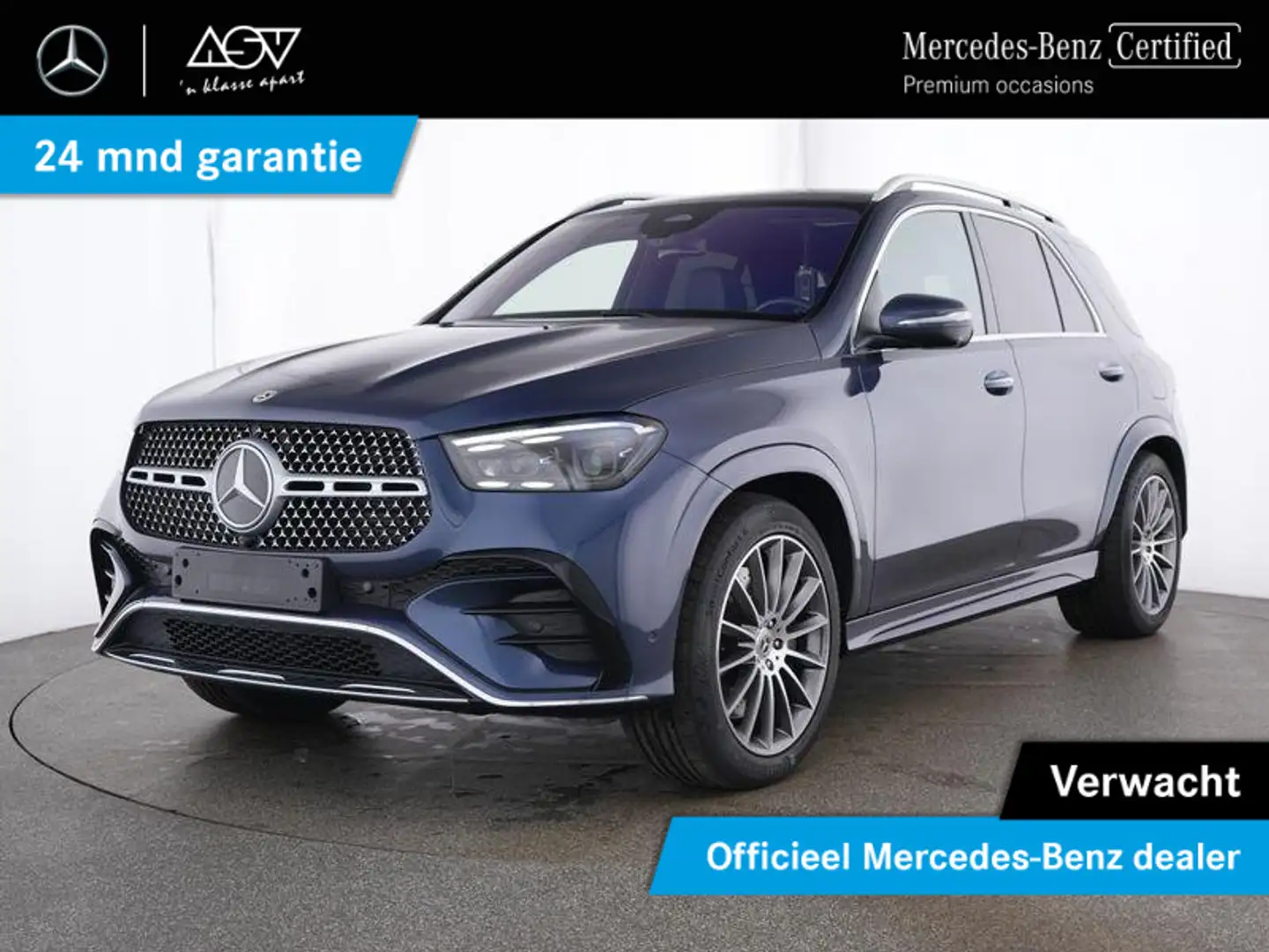 Mercedes-Benz GLE 400 e 4MATIC AMG Line Luchtvering, Panoramadak, wegkla Blauw - 1
