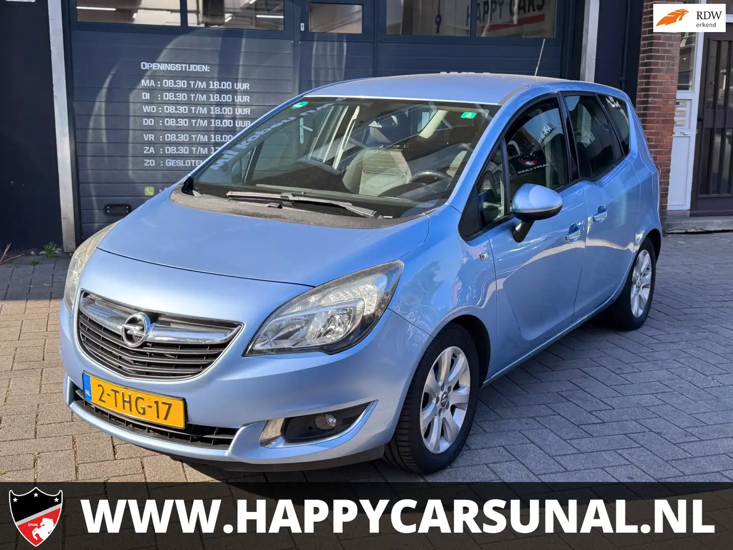 Opel Meriva 1.4 Turbo Berlin, AIRCO, NAP, APK Blauw - 1