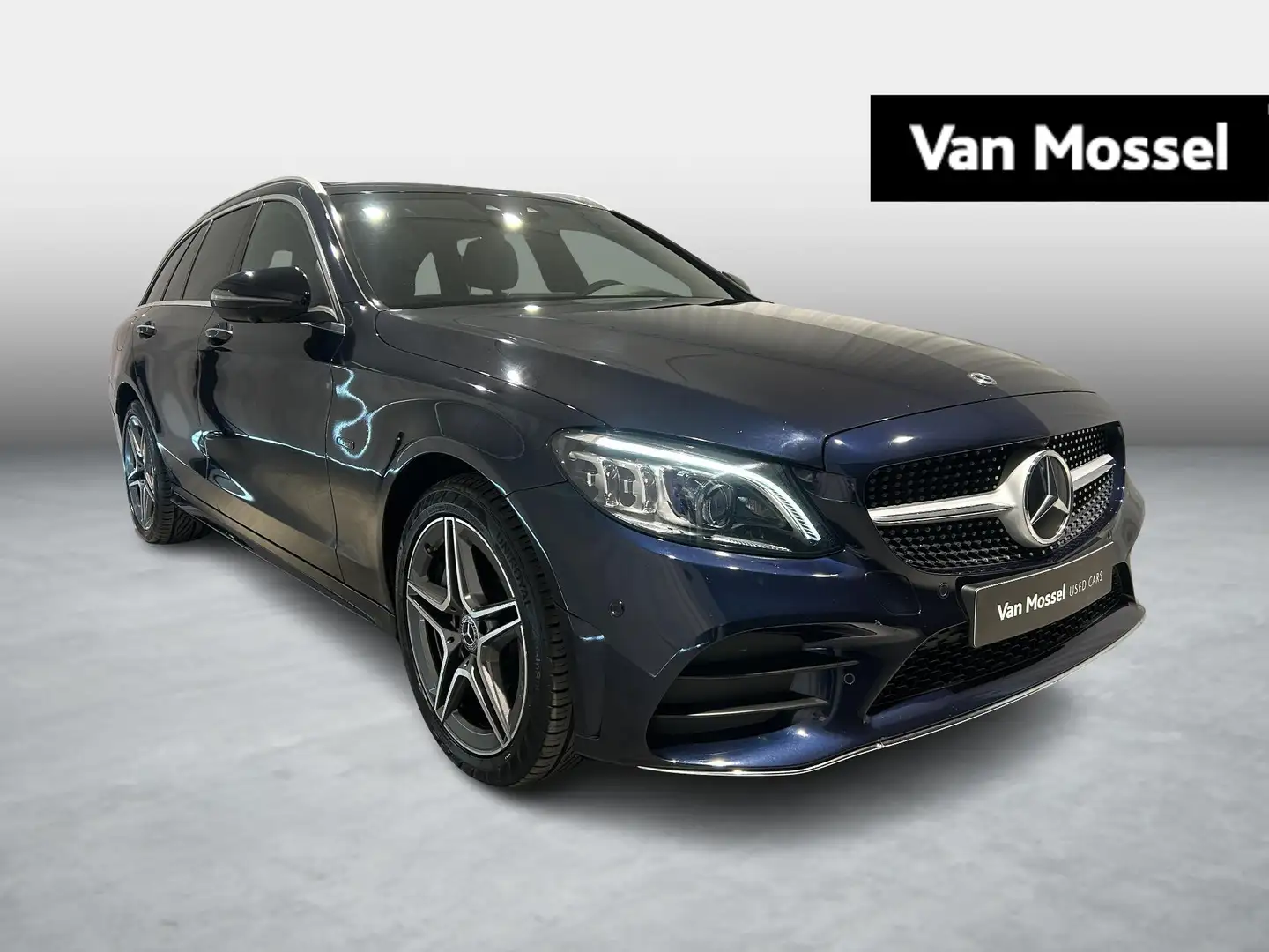 Mercedes-Benz C 300 de Break AMG LINE + LEDER + BURMESTER + PANO DAK + Kék - 1