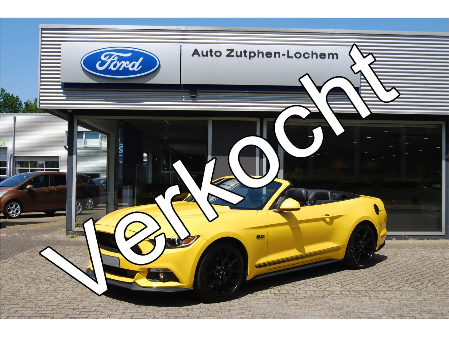Ford Mustang Convertible 5.0 GT NAVI | XENON | YELLOW | V8 | SY Geel - 1