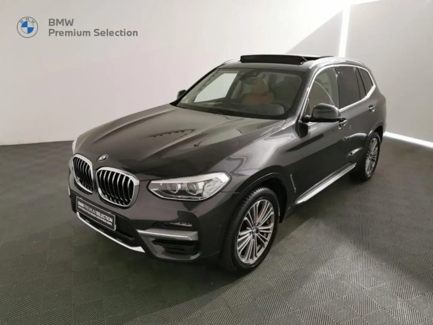 BMW X3 xDrive20dA 190ch  Luxury Gris - 1