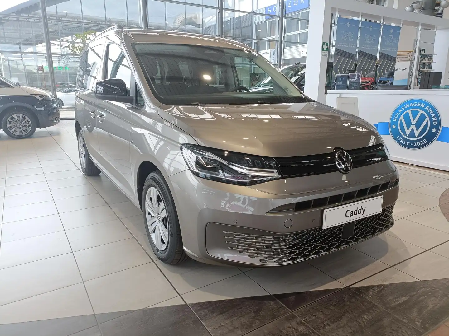 Volkswagen Caddy 1.5 hybrid Autocarro 5 posti per P.iva Grigio - 1