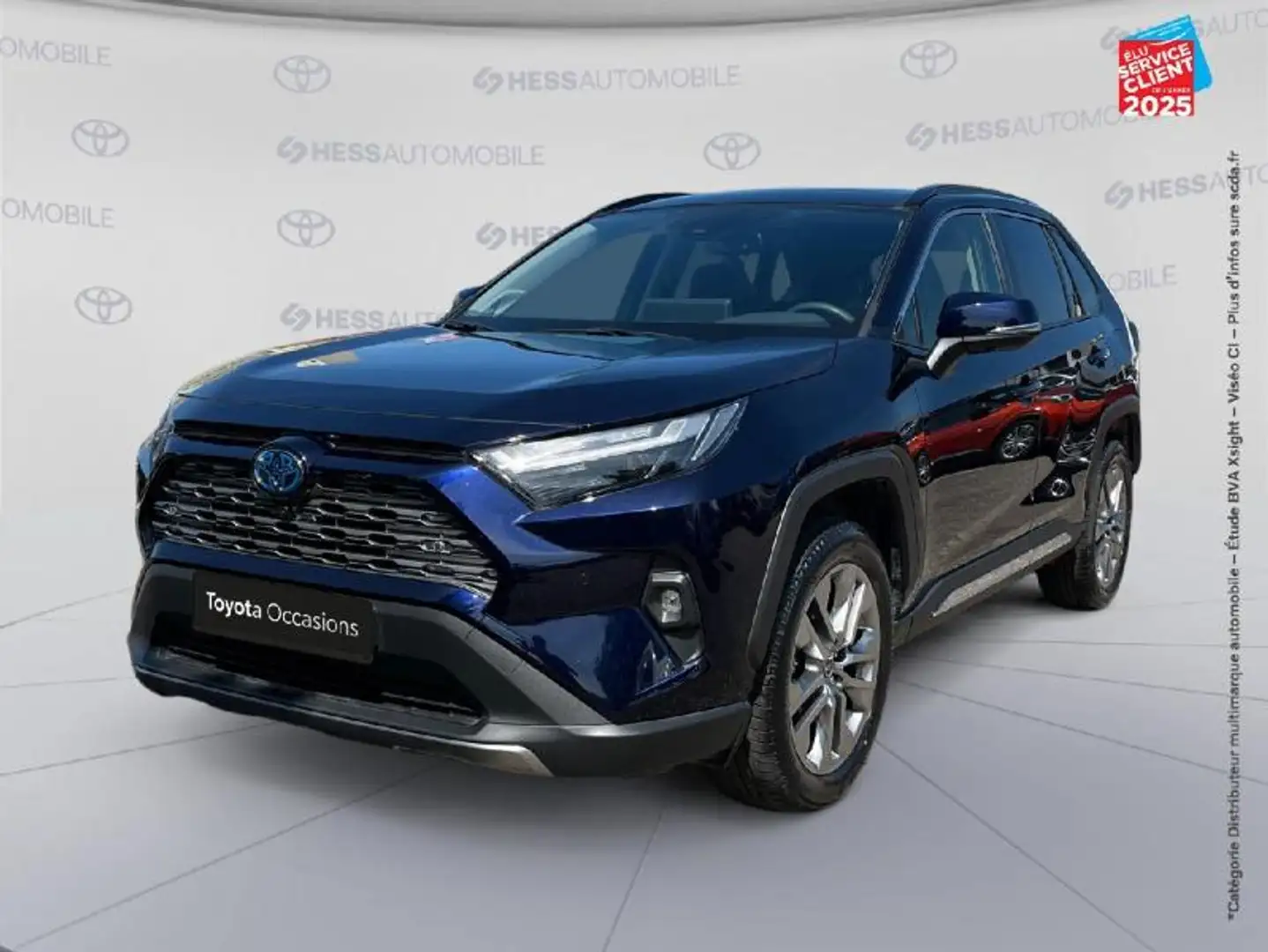 Toyota RAV 4 2.5 Hybride 218ch Lounge 2WD MY24 Bleu - 1