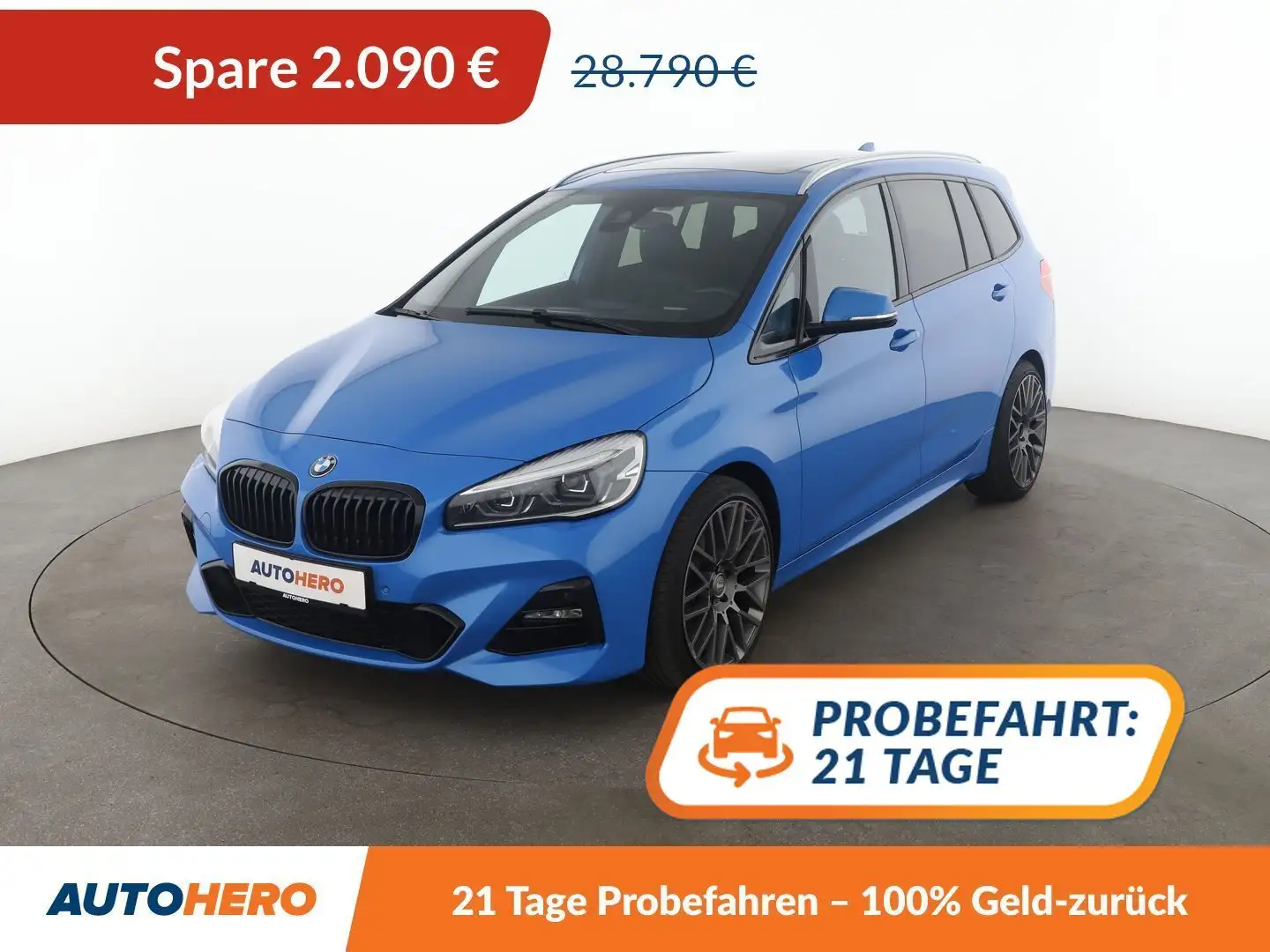 BMW 220 220d Gran Tourer xDrive M Sport Aut.*NAVI*LED*CAM* Blau - 1