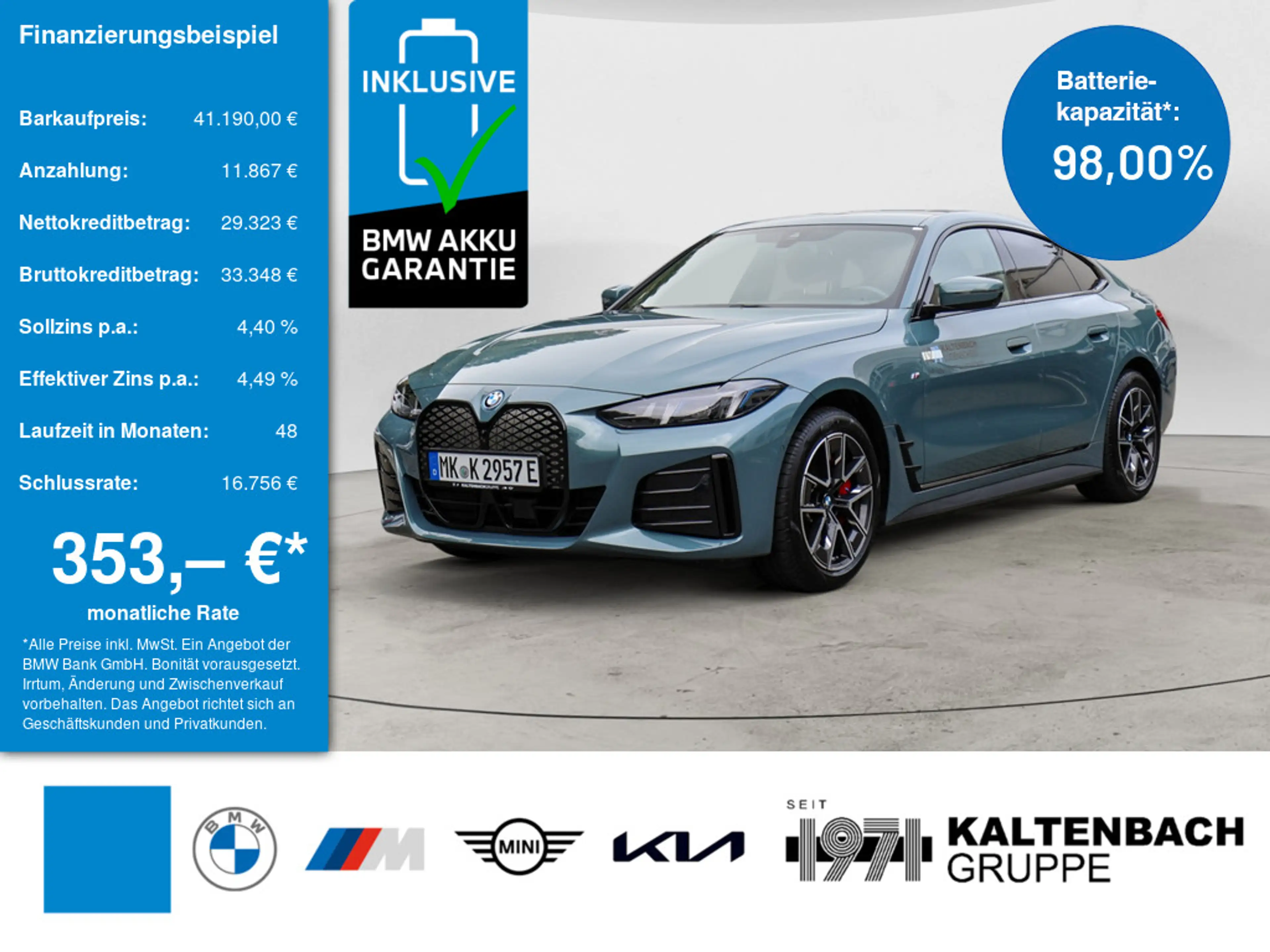 BMW i4 Gran Coupe 35 eDrive M-Sport Pro FACEL.