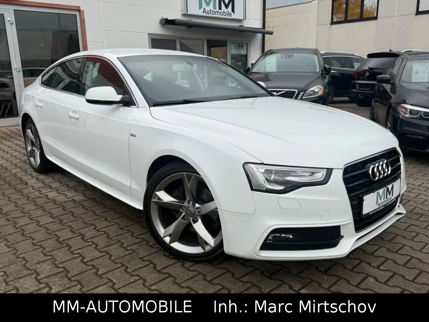 Audi A5 Sportb S Line 2.0 TDI-NAVI-XEN-LEDER-AUDI KD Weiß - 1