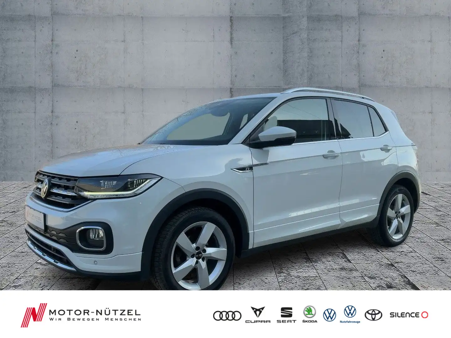 Volkswagen T-Cross 1.0TSI DSG R-LINE 4JG+LED+NAV+ACC+SHZ+VC Weiß - 1