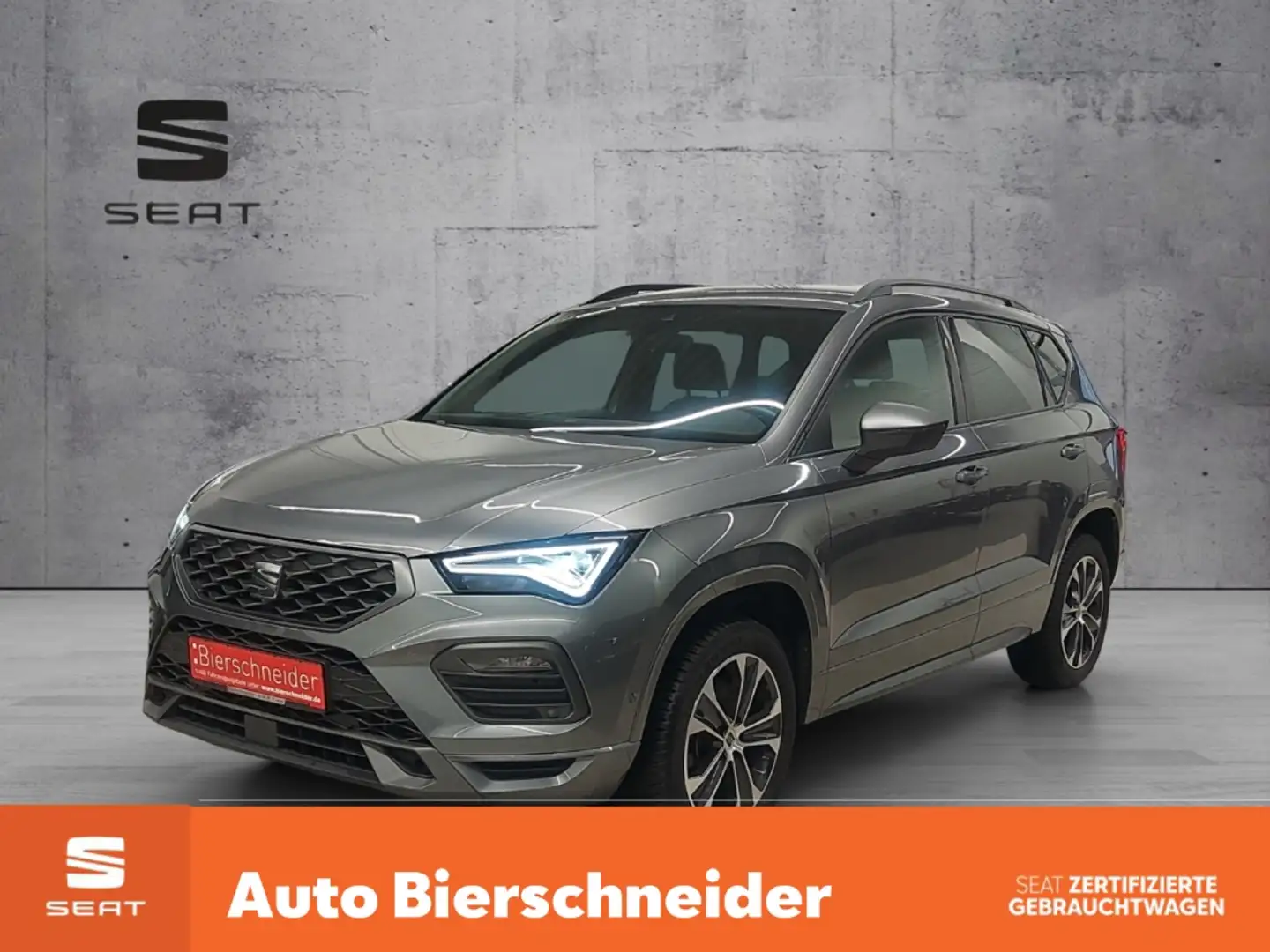 SEAT Ateca 2.0 TDI DSG FR ab 259,- AHK FaPa XL eHeck Navi Kam Grau - 1