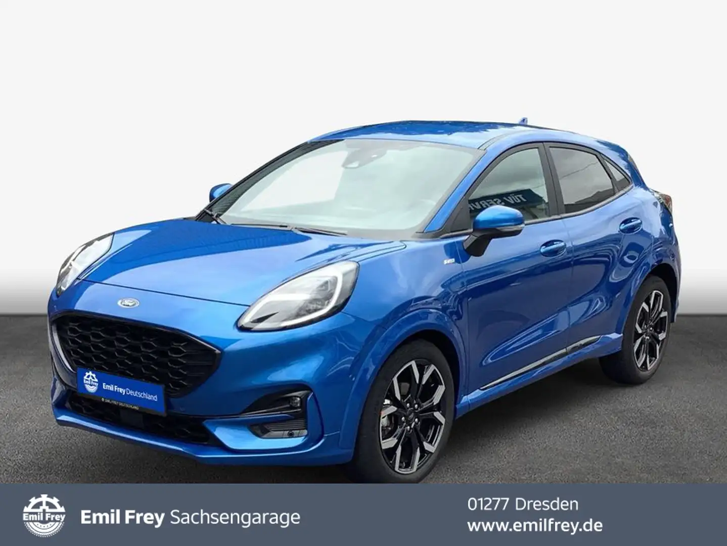 Ford Puma 1.0 EB Hybrid Aut. ST-LINE X LED + Winterp. Blau - 1