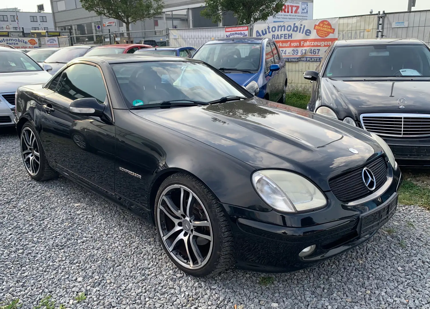 Mercedes-Benz SLK 230 Kompressor. Gepflegt.Cabrio. Klima Чорний - 1