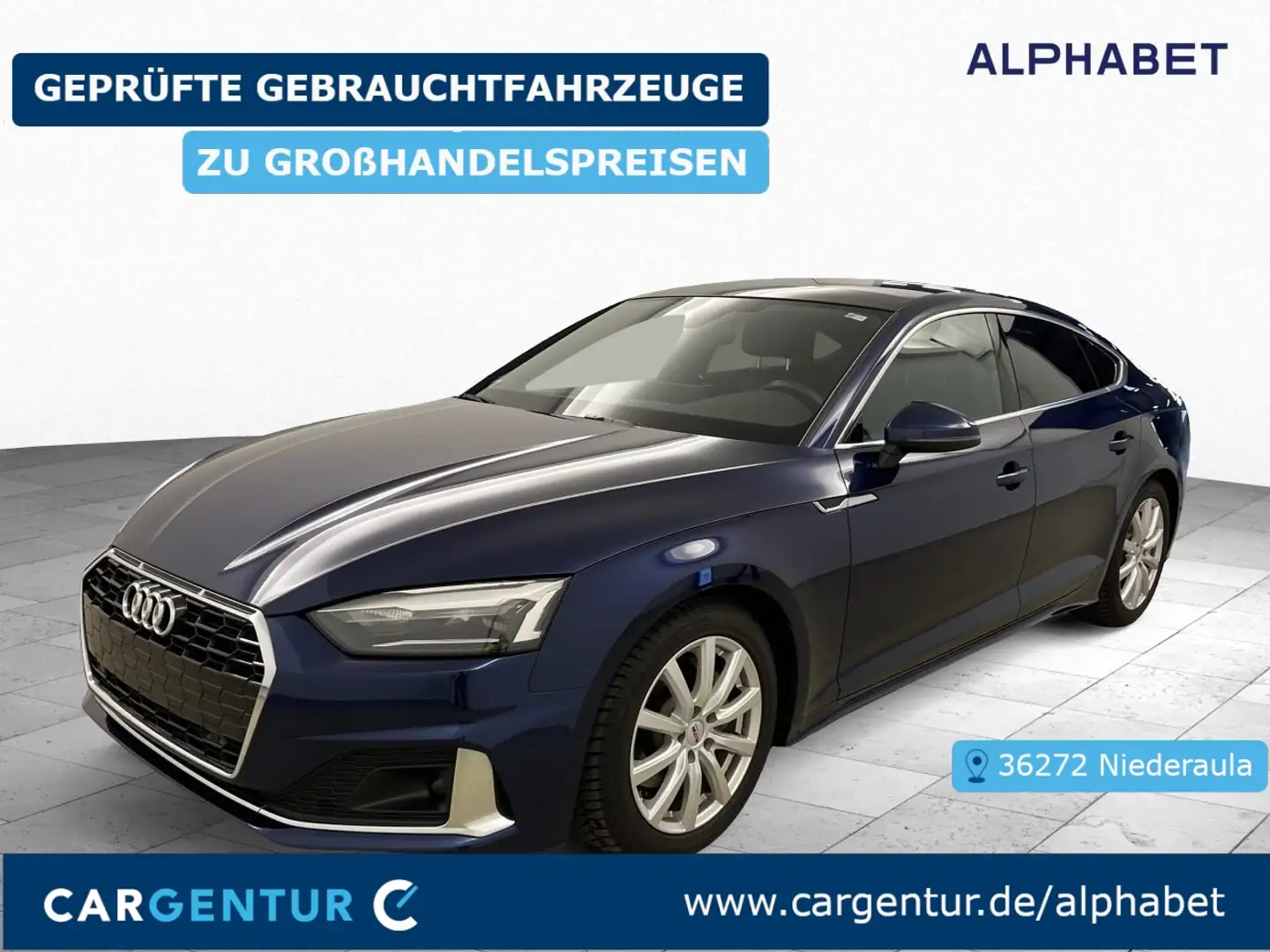 Audi A5 40 2.0 TDI Sportback advanced B&O AHK Blau - 1