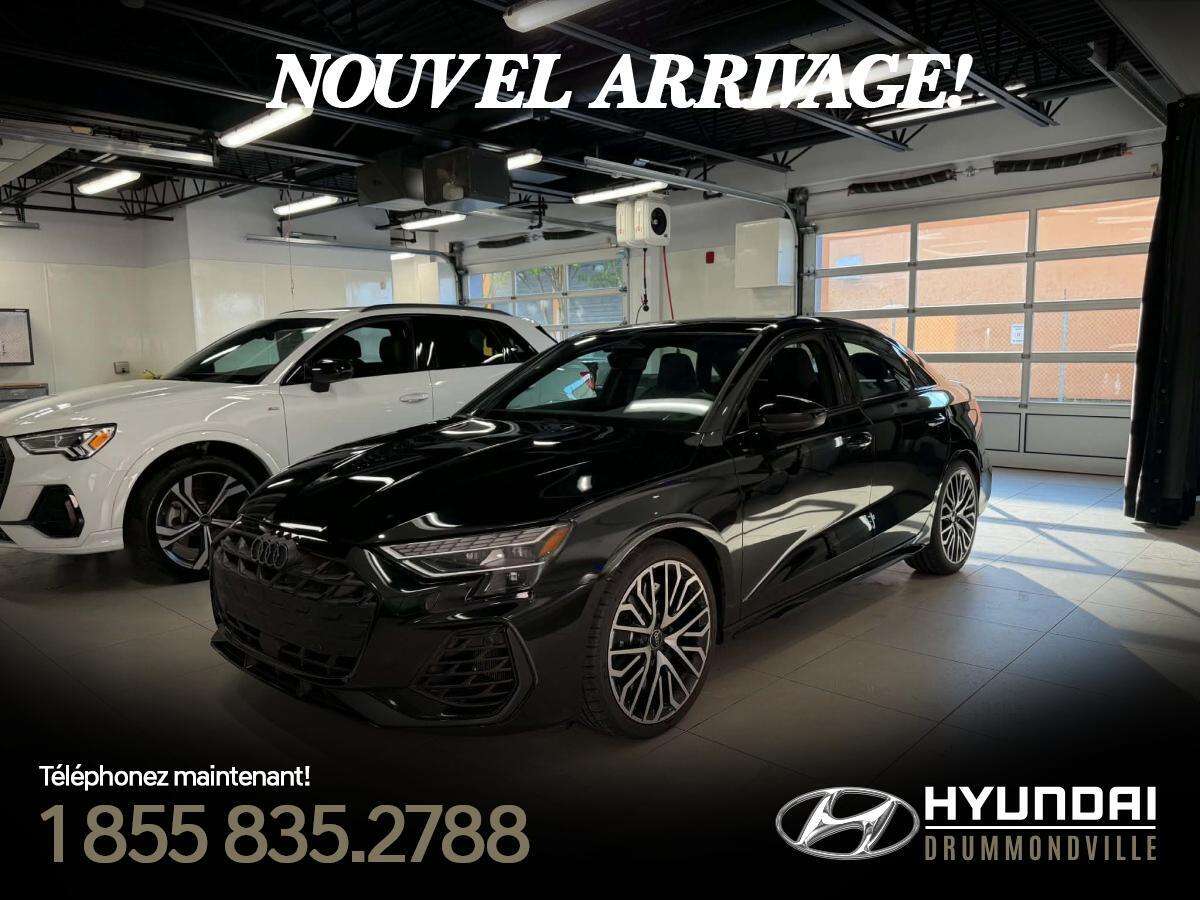 2026 Audi S3 PROGRESSIV QUATTRO + JAMAIS ACCIDENTÉ + 2,754 KM +