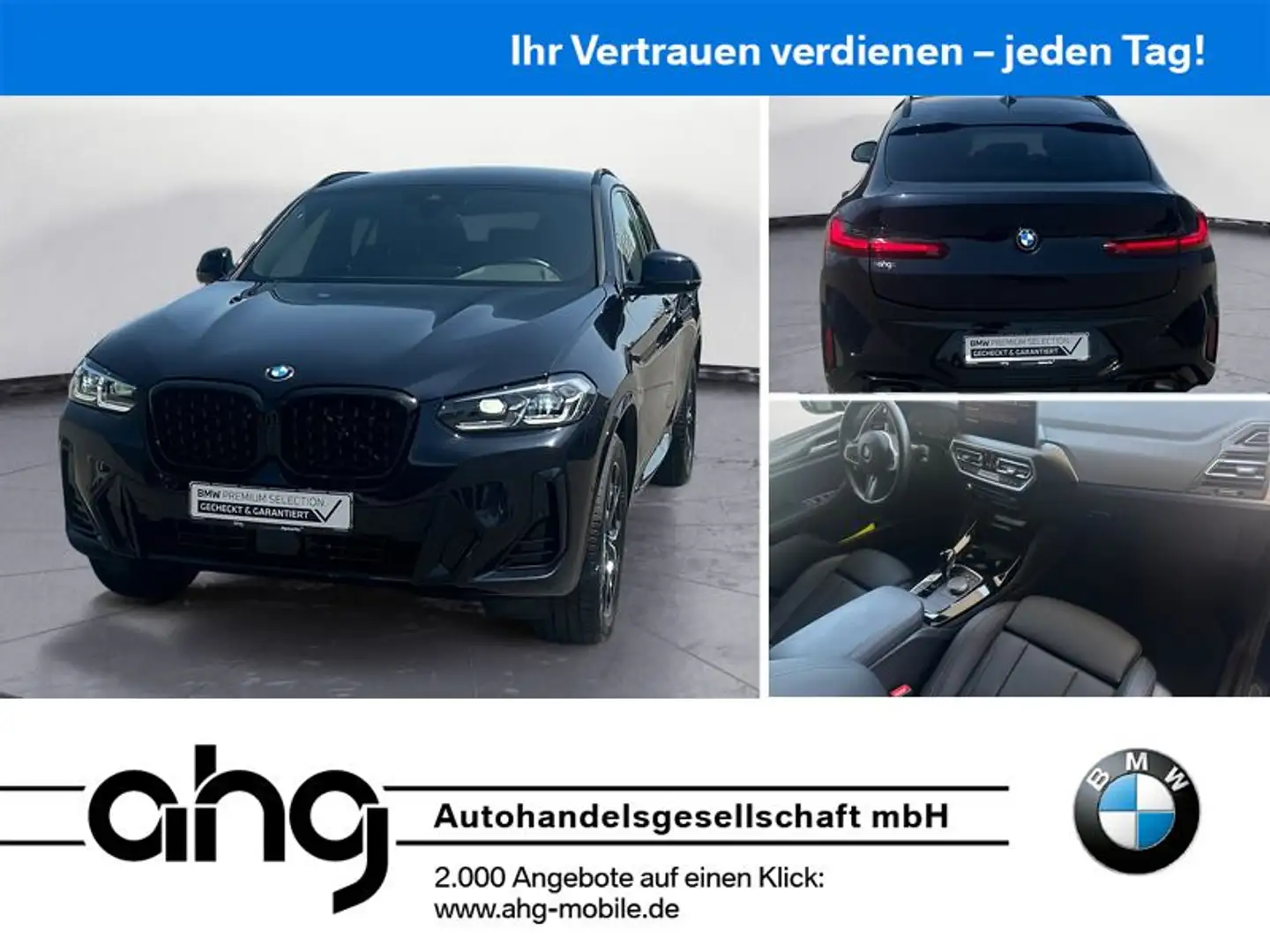 BMW X4 xDrive20i AT M Sportpaket HIFI 360 Kamera Schwarz - 1