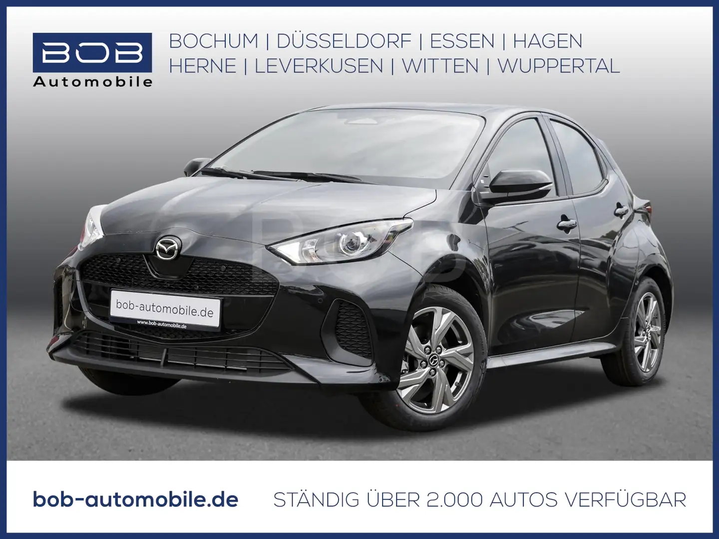 Mazda 2 2024 e-CVT Exclusive Line SHZ PDC KLIMA Schwarz - 1
