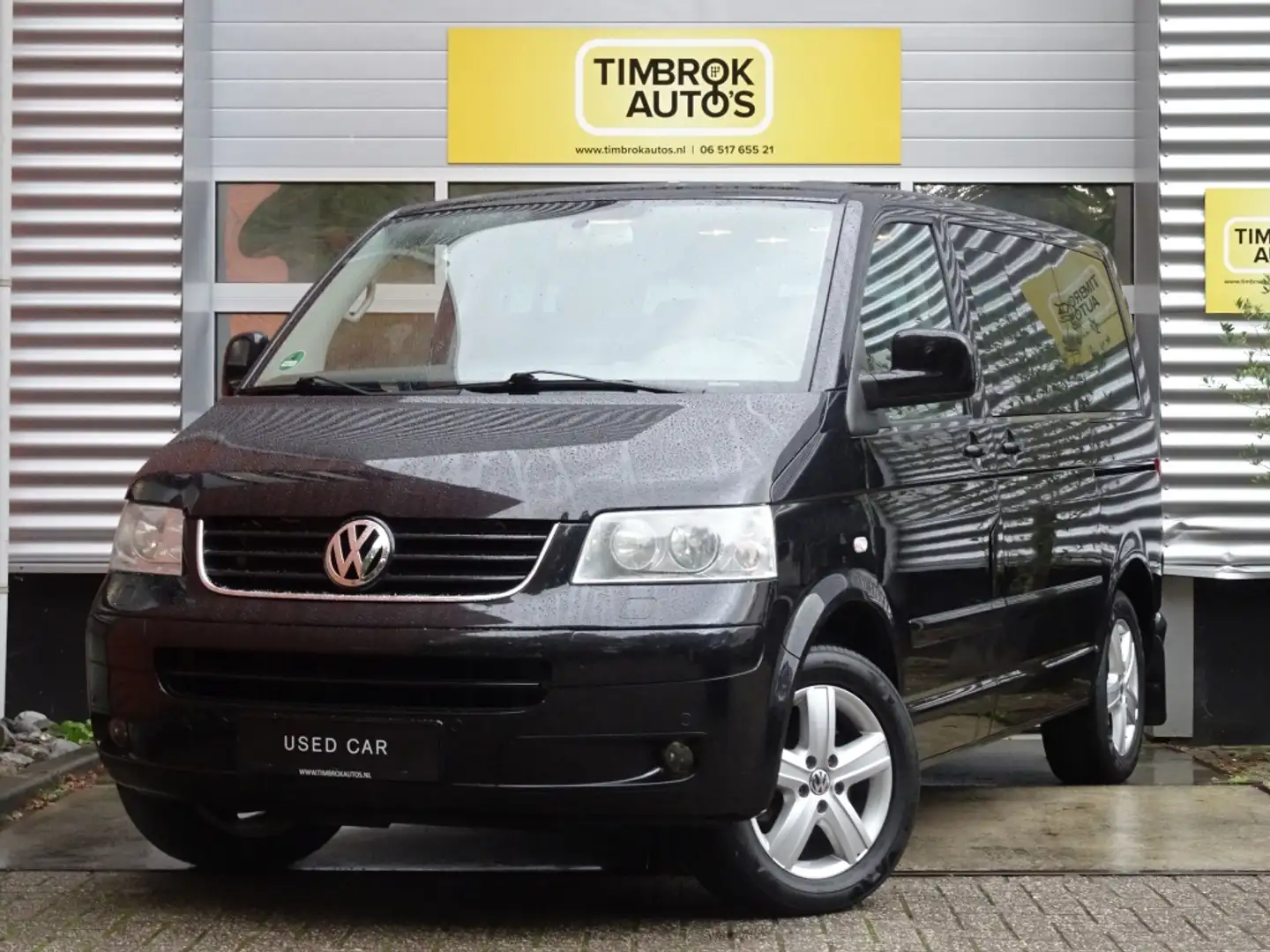 Volkswagen Transporter Multivan 3.2 V6 / 4-Motion/Handbak/Highline/7-pers Zwart - 1