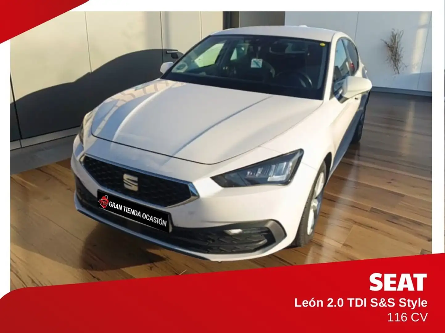SEAT Leon 2.0TDI S&S Style 115 Weiß - 1