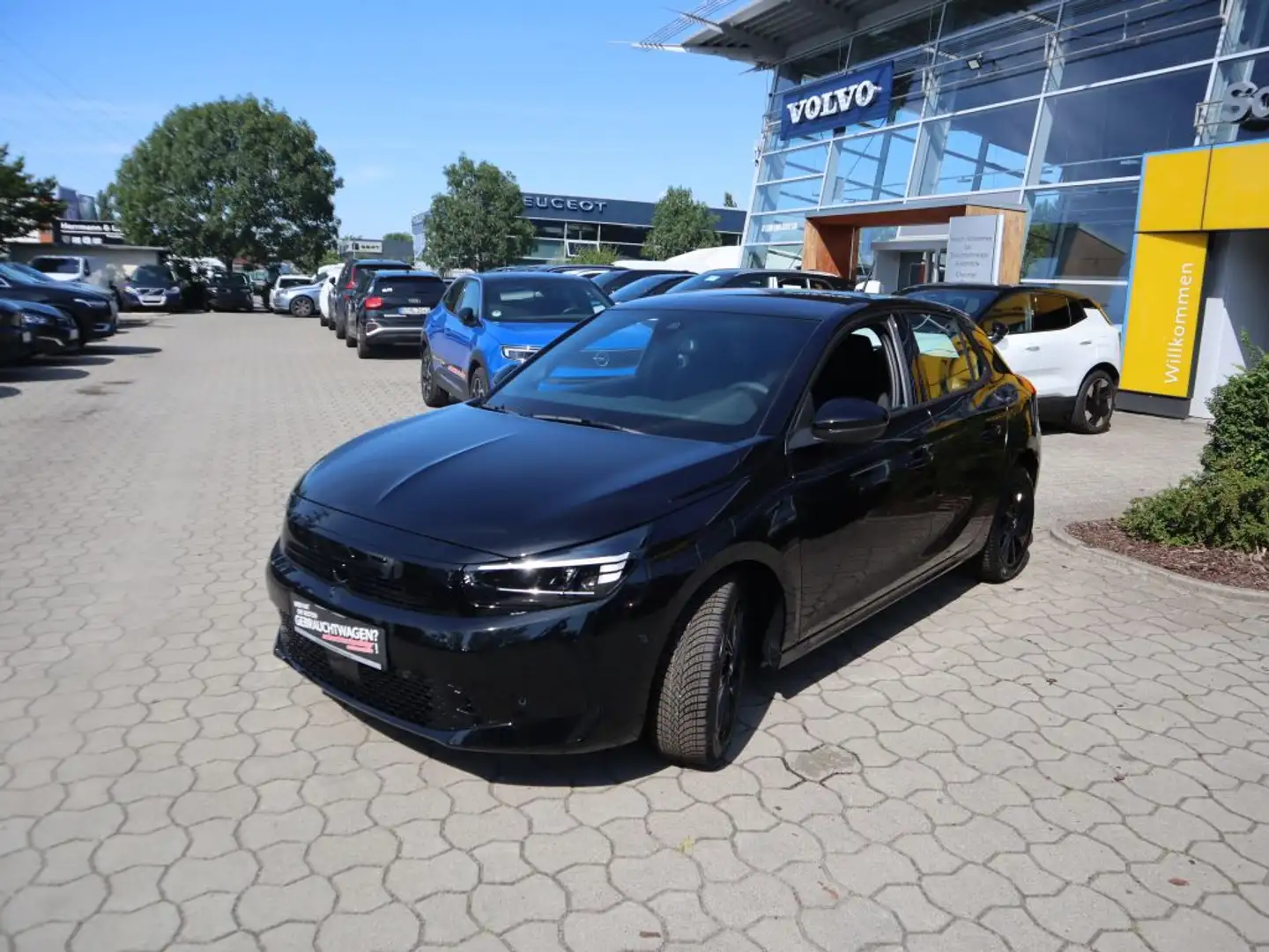 Opel Corsa 1.2 Turbo GS+Klimaaut+Allwetter+LED+ Zwart - 2